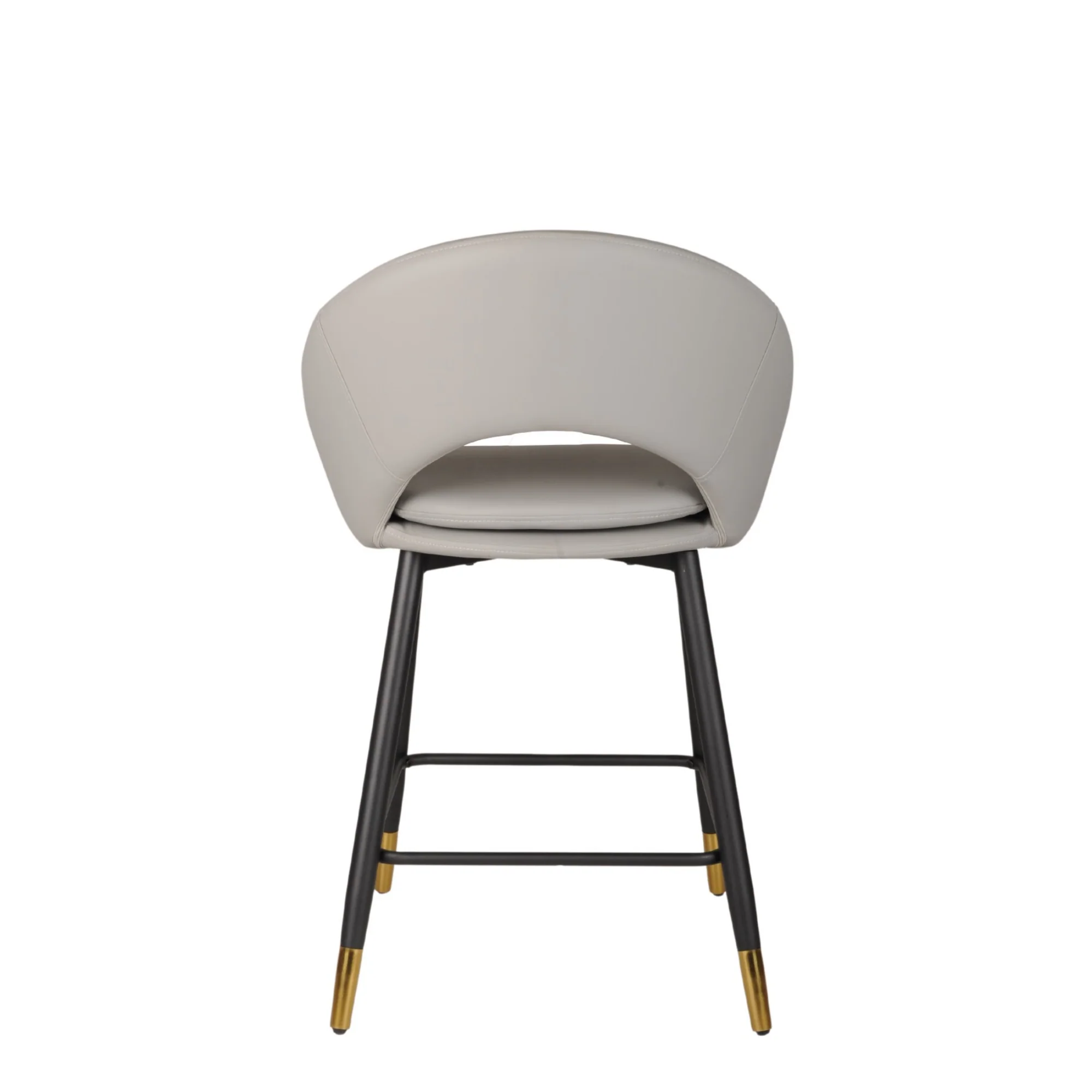 24491-Counter Bar Stool Set of 2 in Grey - Image 3