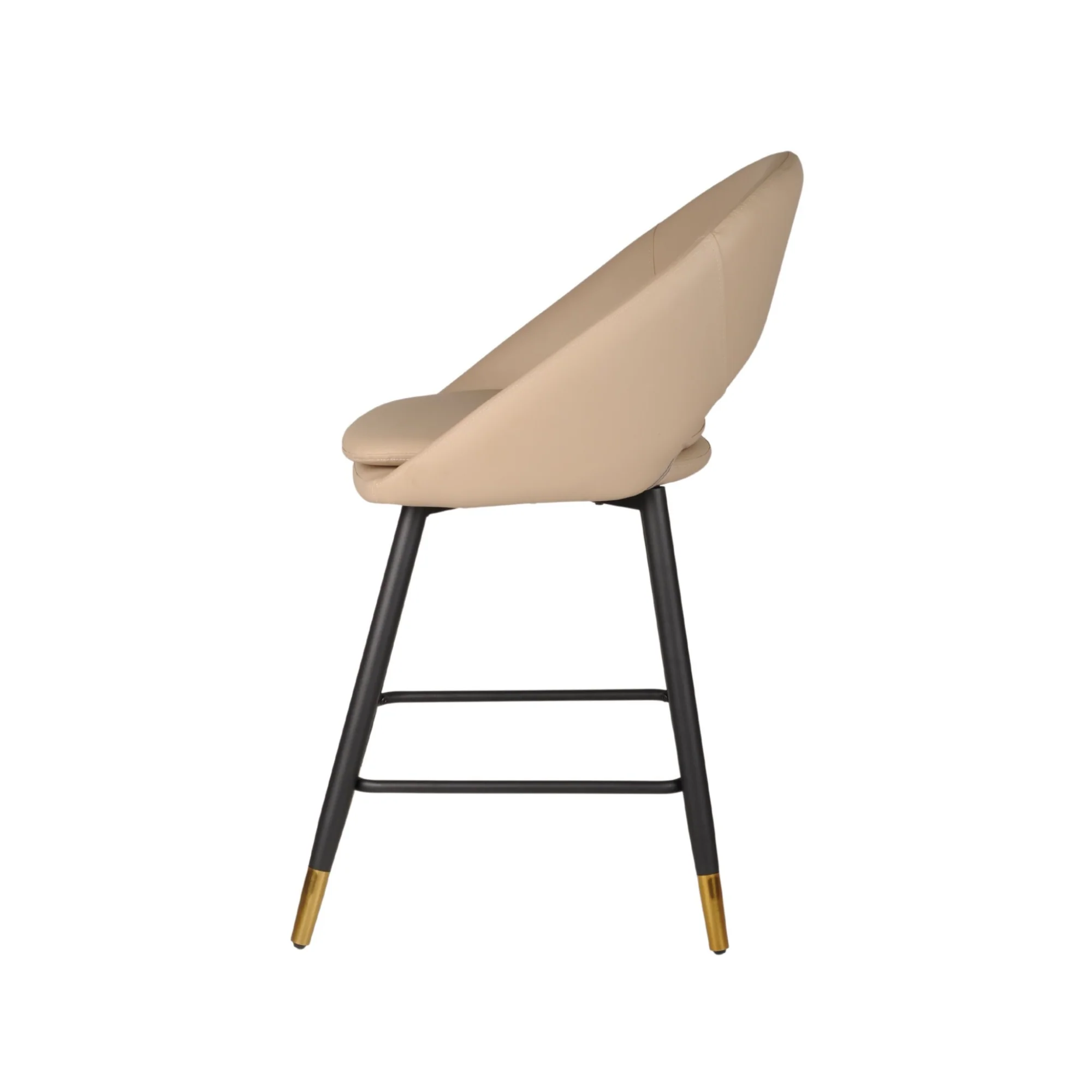 24493-Counter Bar Stool Set of 2 in Beige - Image 4