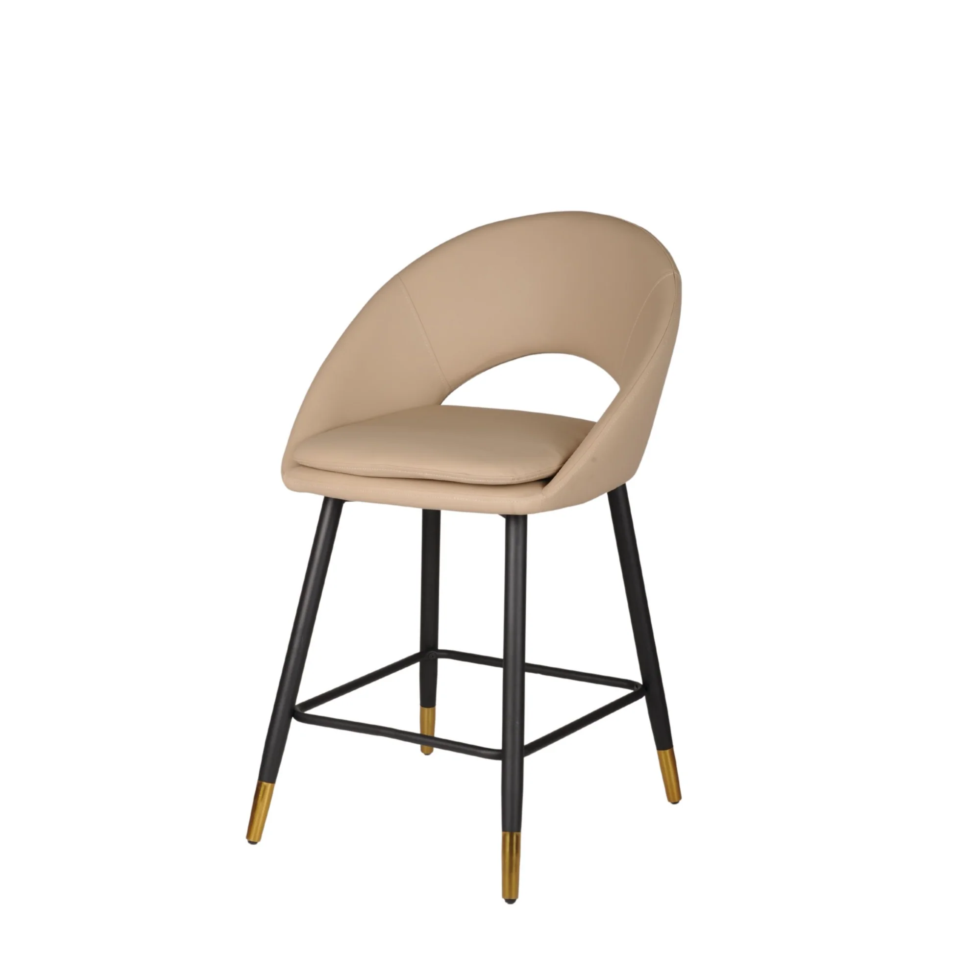 24493-Counter Bar Stool Set of 2 in Beige - Image 5