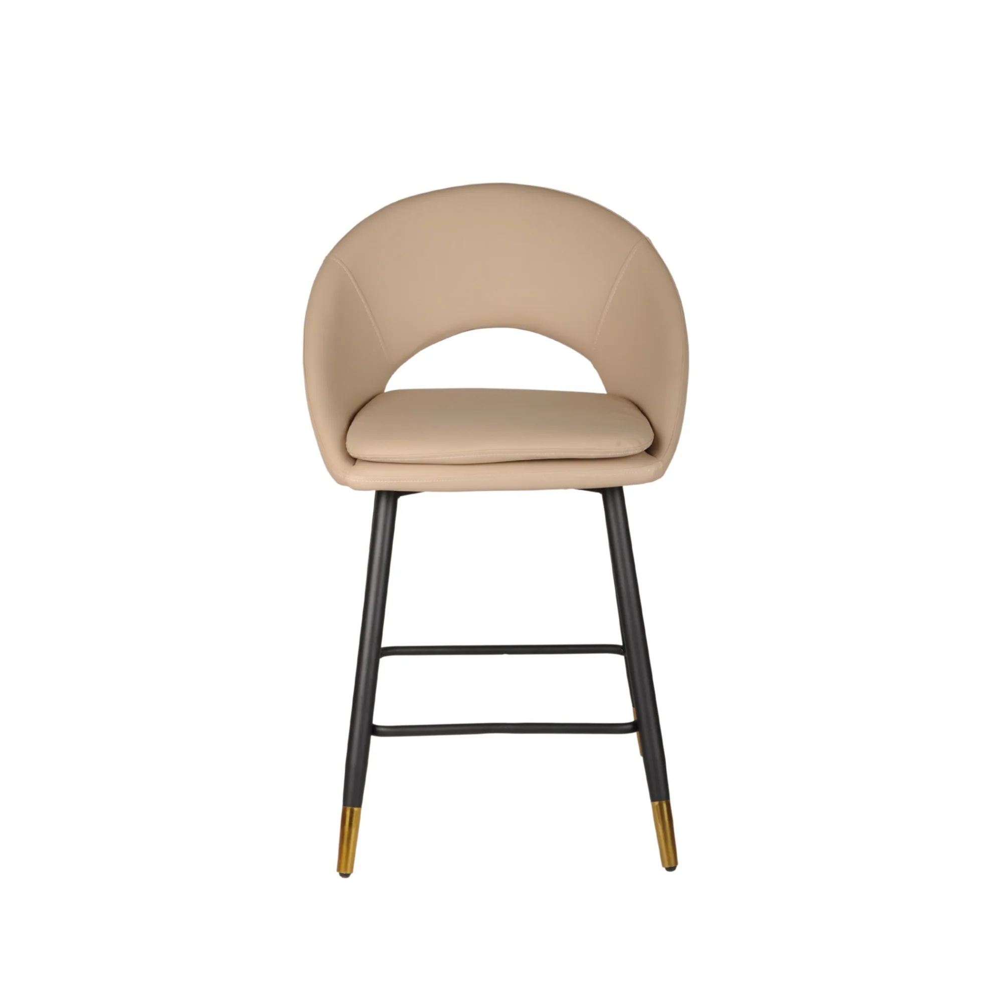 24493-Counter Bar Stool Set of 2 in Beige - Image 6