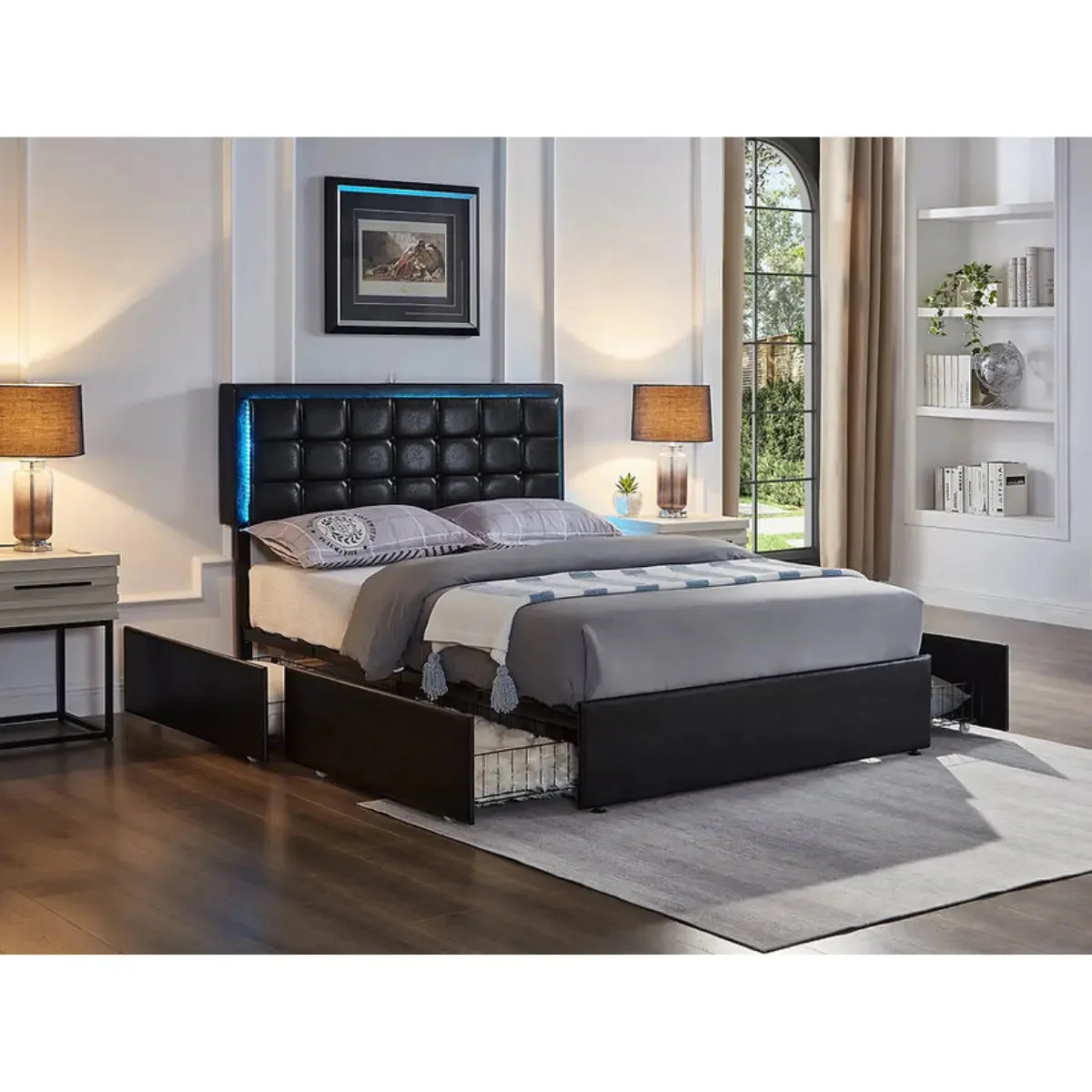 5400 LED Platform Bed in Black