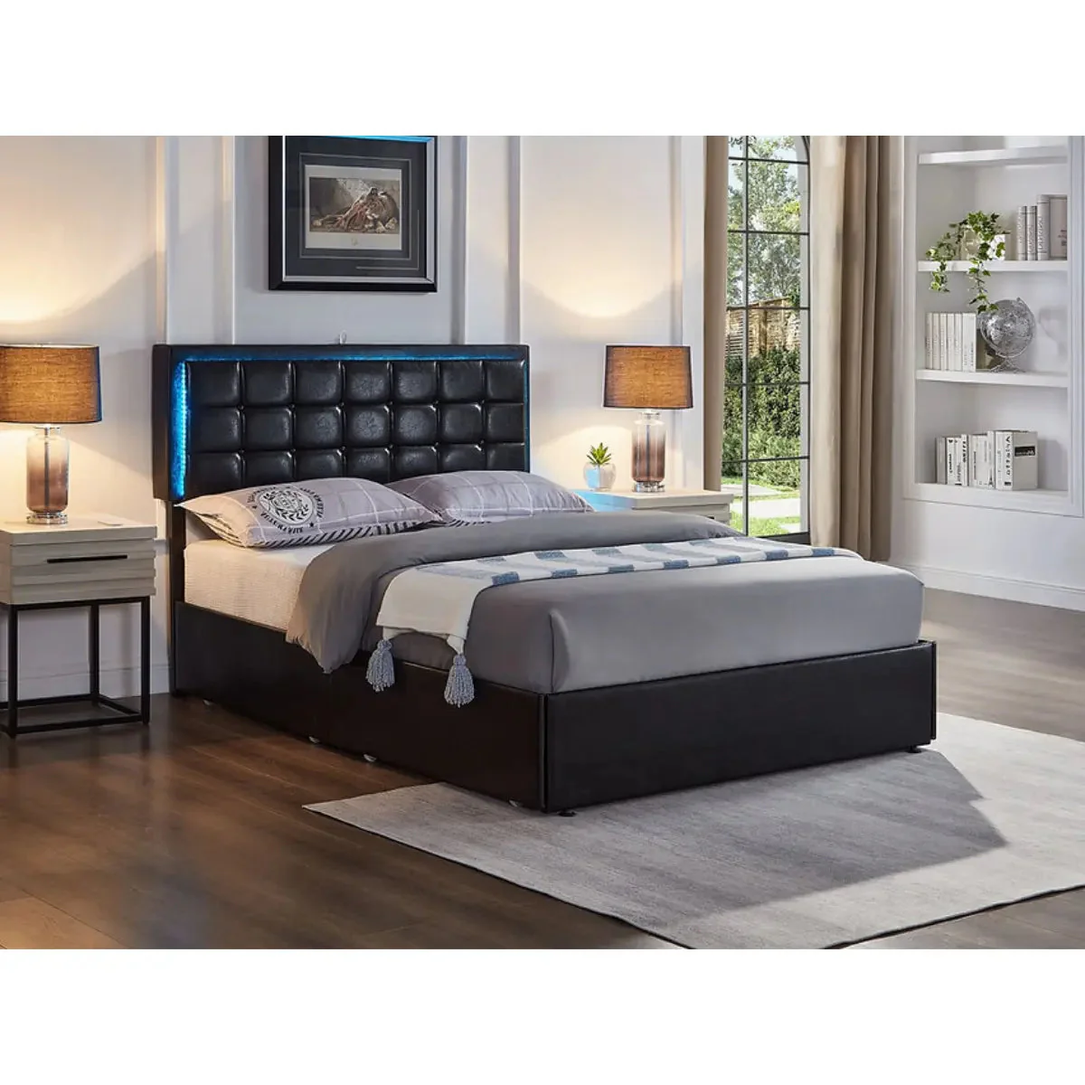 5400 LED Platform Bed in Black - Image 2