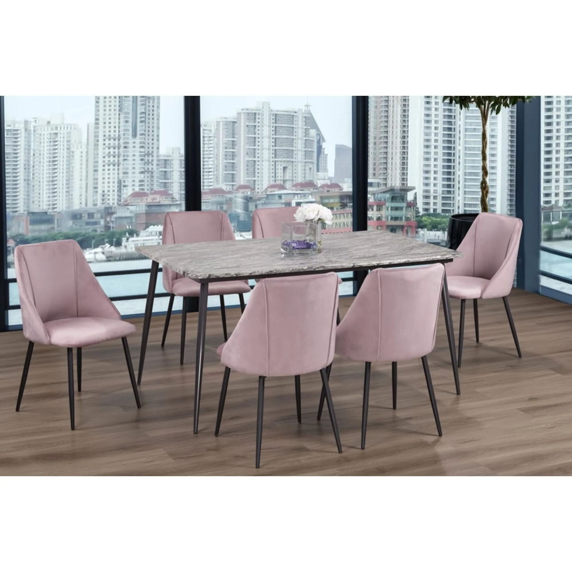 7 Piece Dining Table Set T3207/212 - Image 3