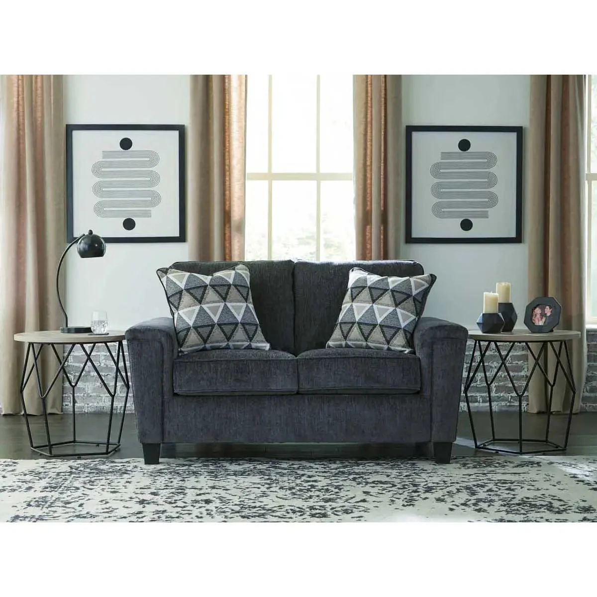 Abinger Loveseat in smoke
