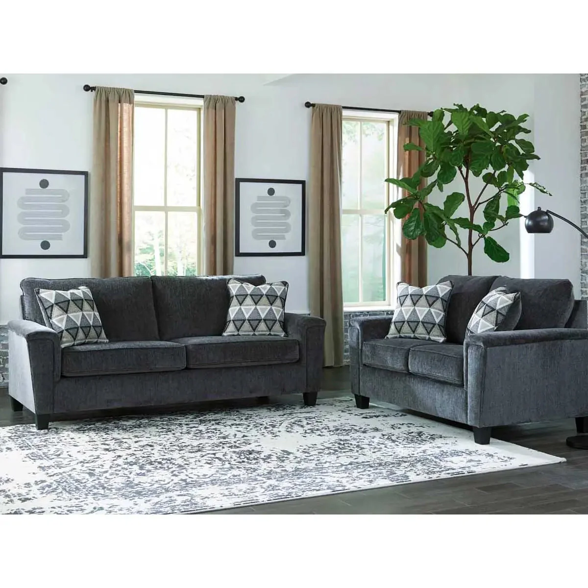 Abinger Loveseat in smoke - Image 7
