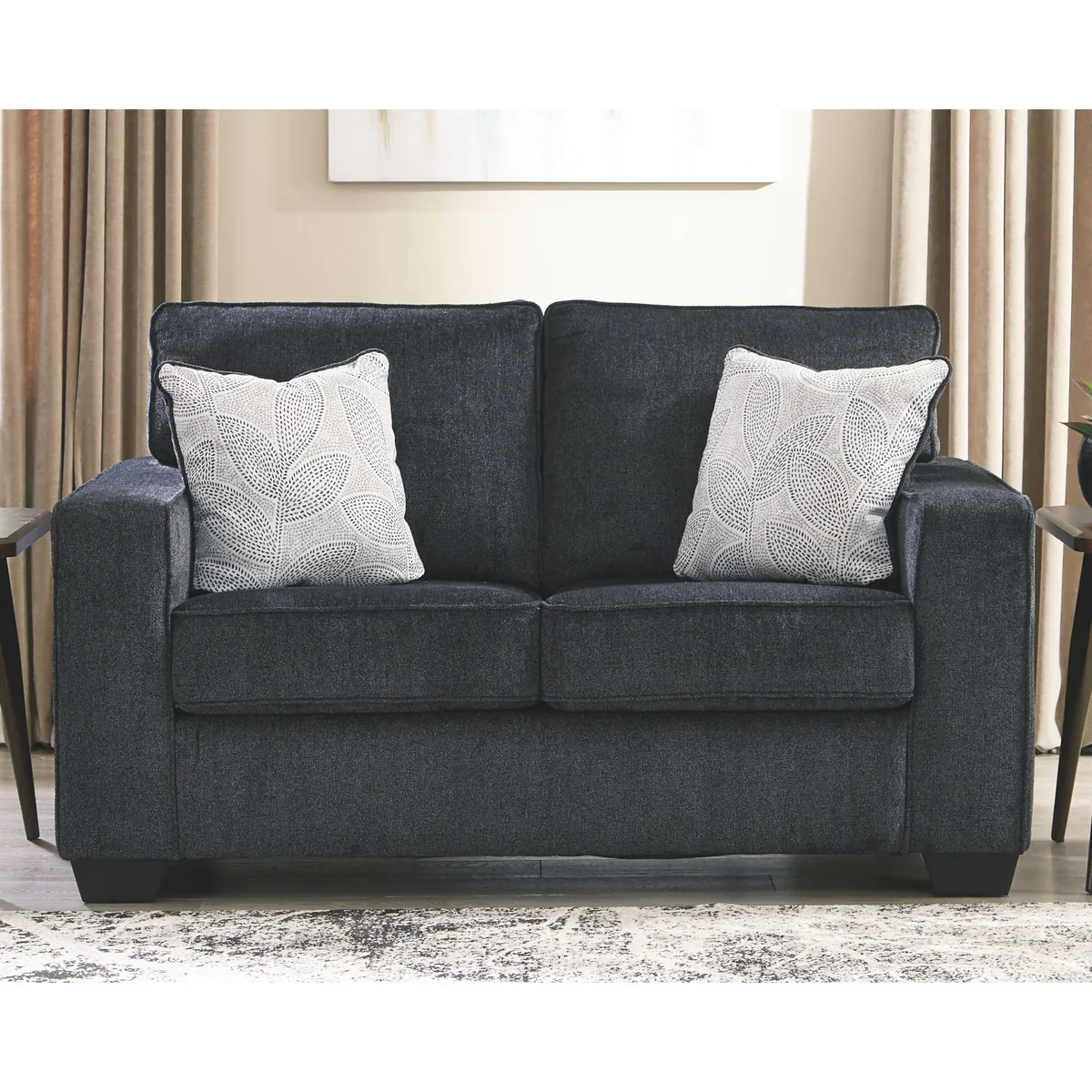 Altari Fabric Loveseat in Slate - Image 2