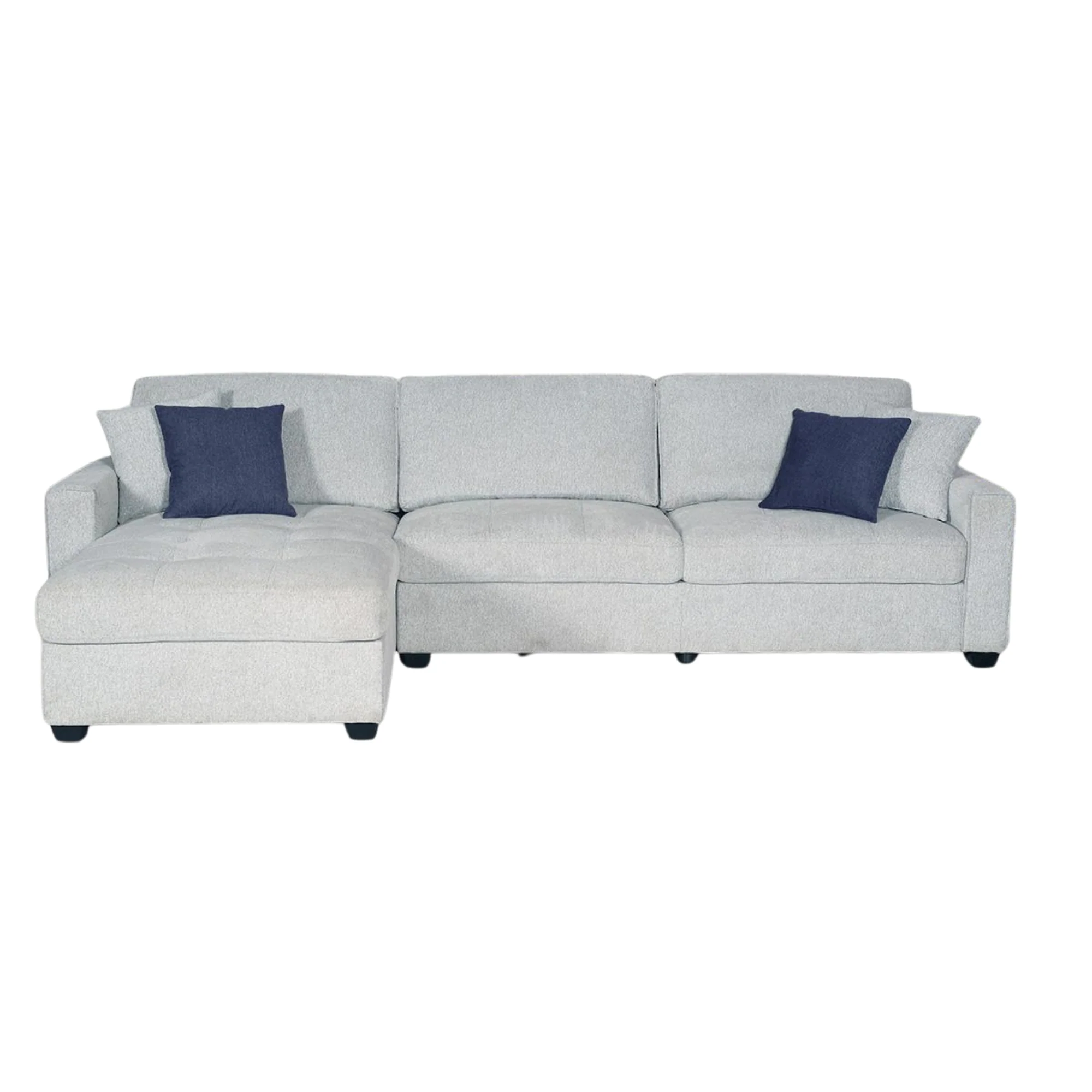 Amaya Sectional Sand Linen Fabric