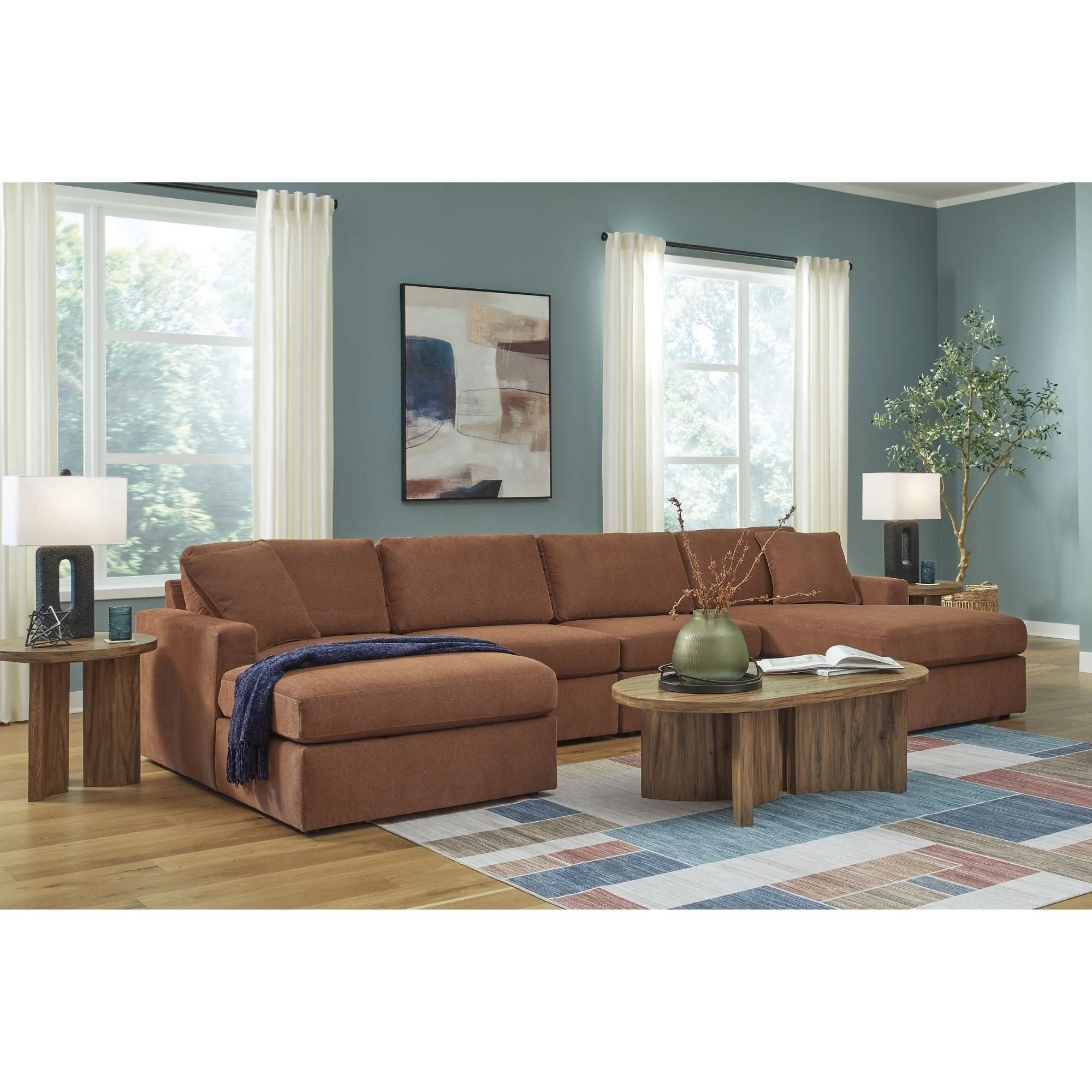 Ashley Modmax 4-Piece Double Chaise Sectional