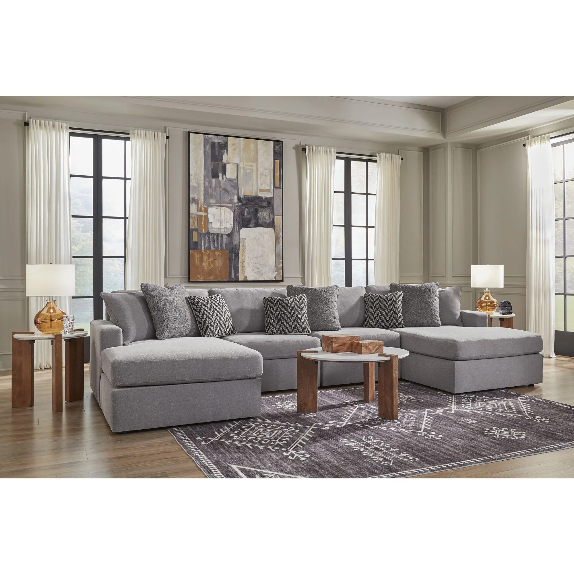Ashley Modmax 4-Piece Double Chaise Sectional - Image 7