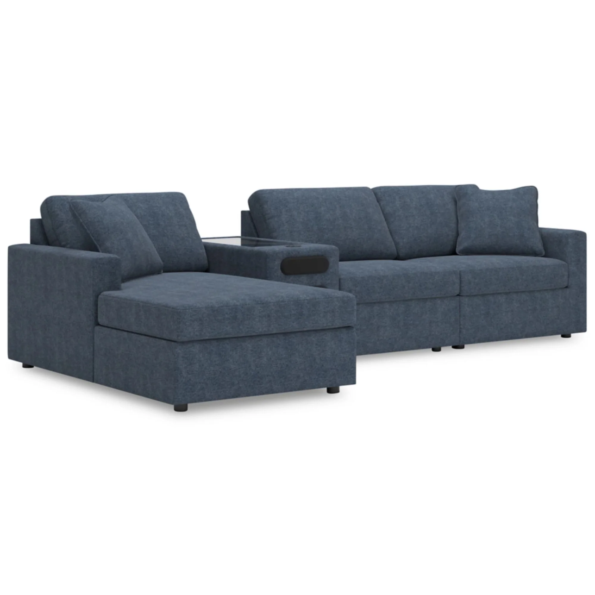 Ashley Modmax 4-Piece Sectional with Chaise and Audio Console