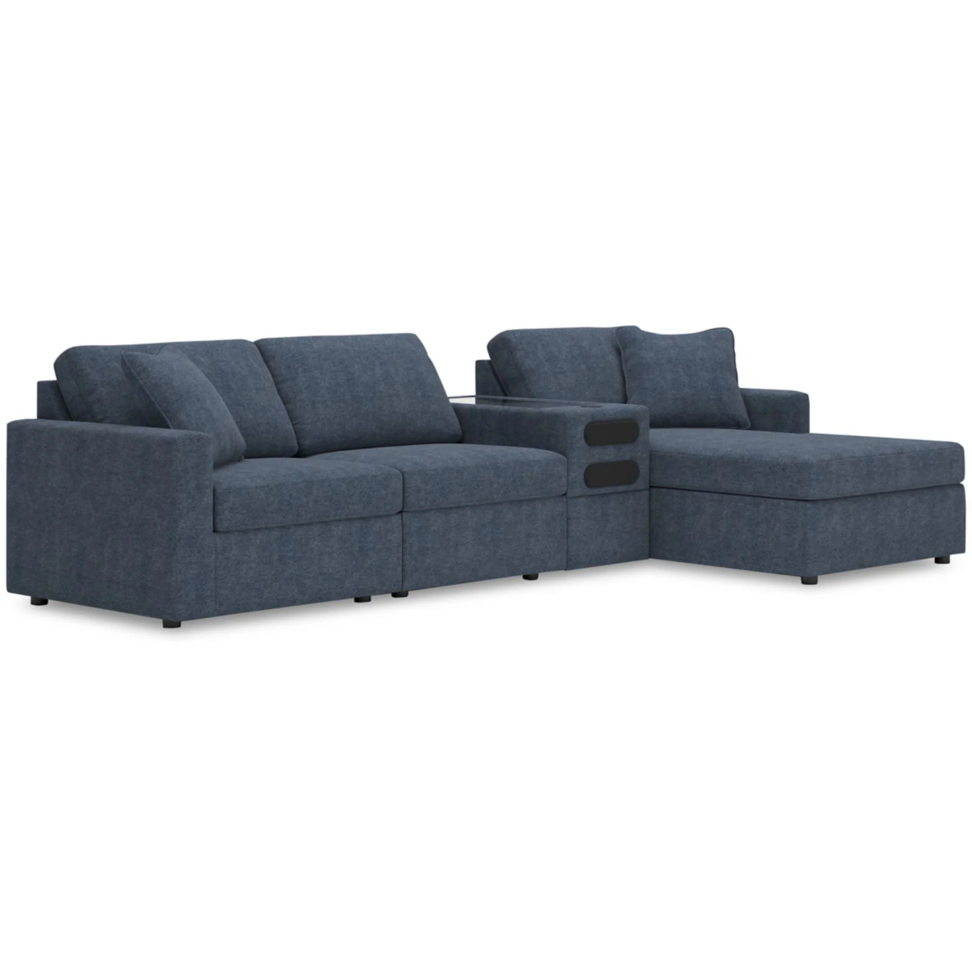 Ashley Modmax 4-Piece Sectional with Chaise and Audio Console - Image 2
