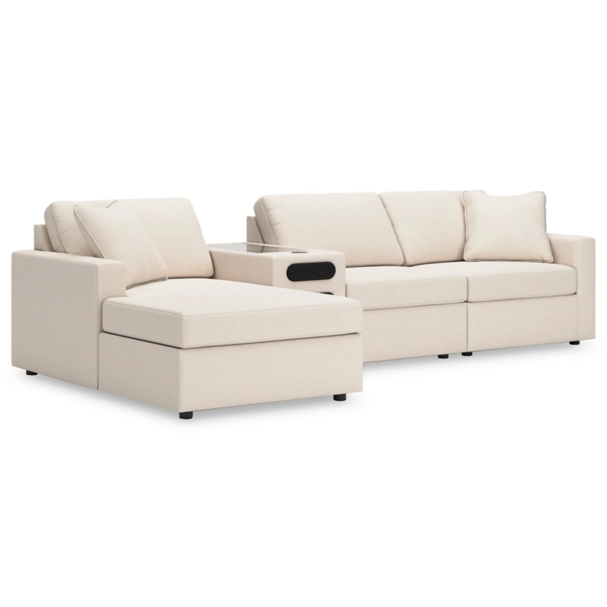 Ashley Modmax 4-Piece Sectional with Chaise and Audio Console - Image 6