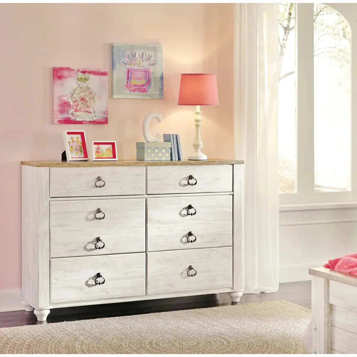 Ashley Willowton Dresser & Mirror B267 - Image 5
