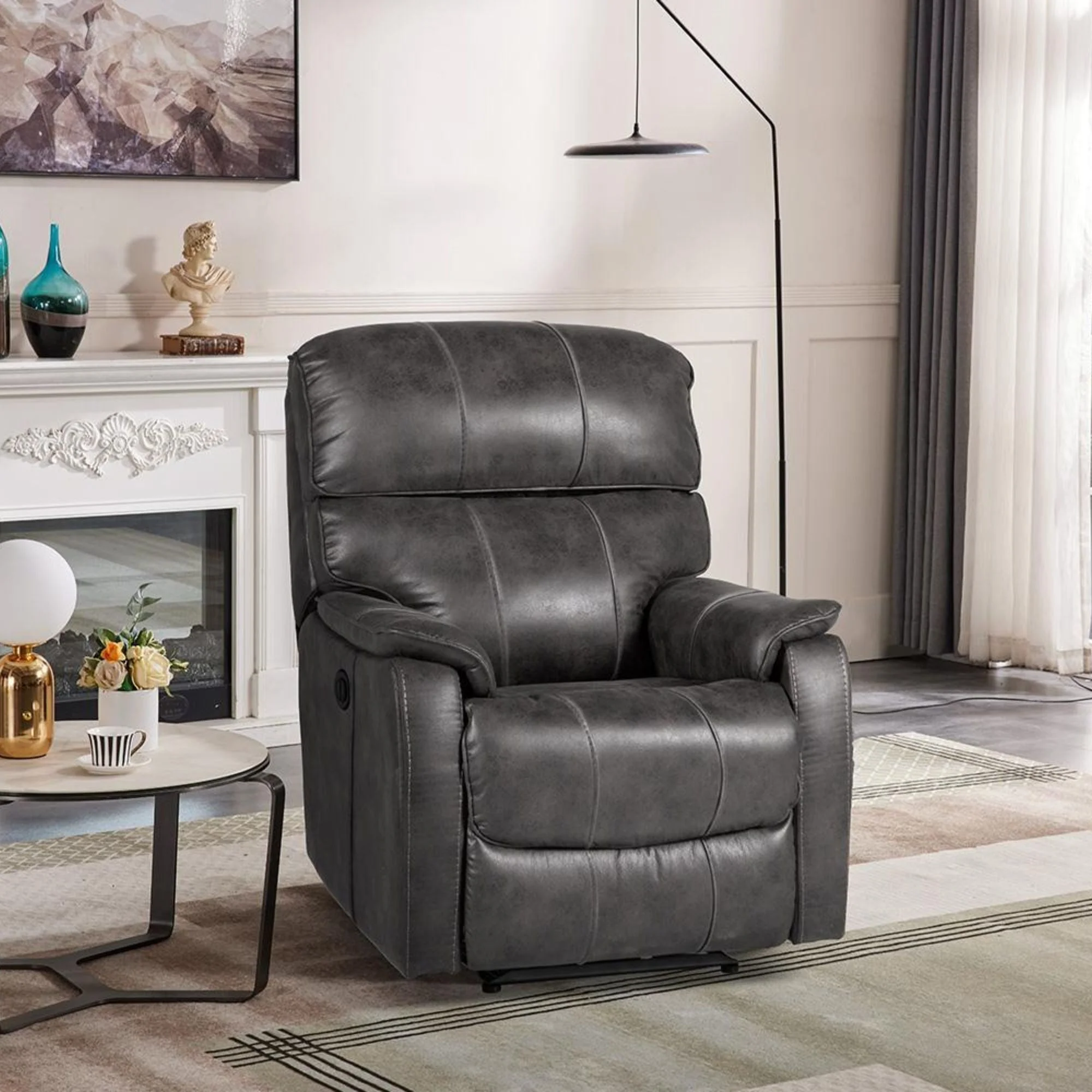 Ayla Power Lift Chair Grey - Image 3