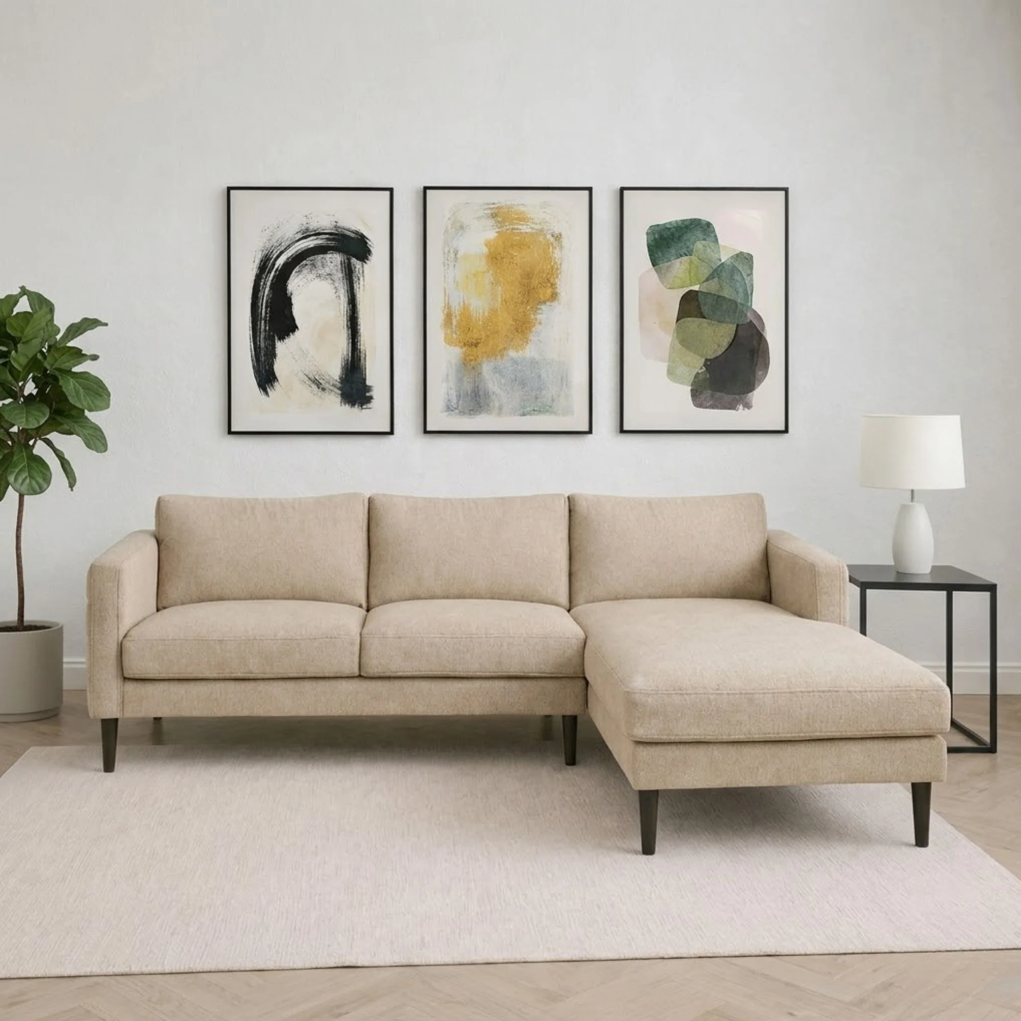 Brayden Sectional Beige - Image 2