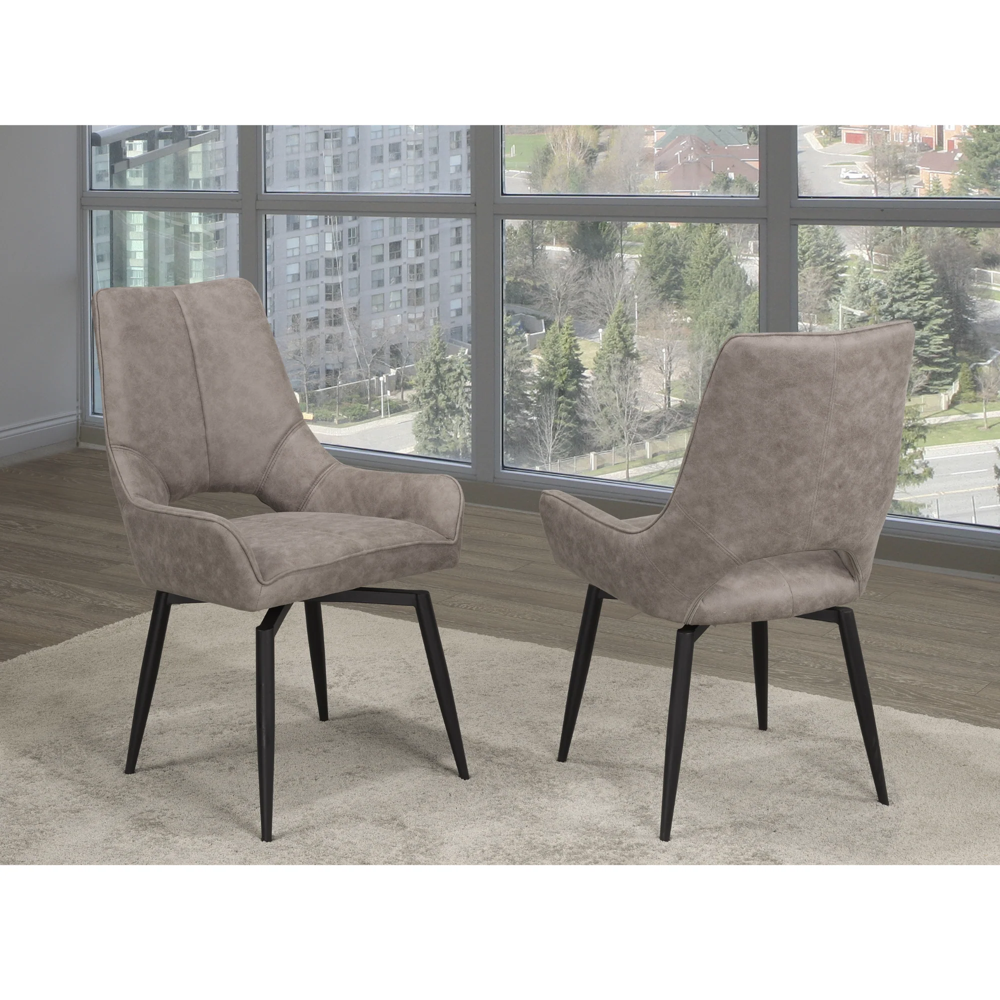 C-1315Y-1 Dining Chair, Set Of 2 , Antique Brown