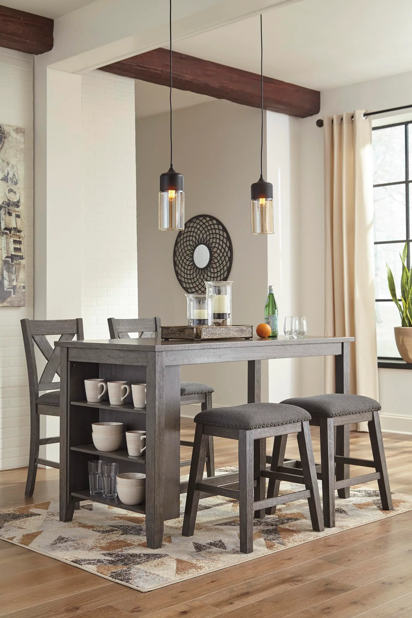 Caitbrook 5 pc Counter Height Dining Set D388 - Image 5