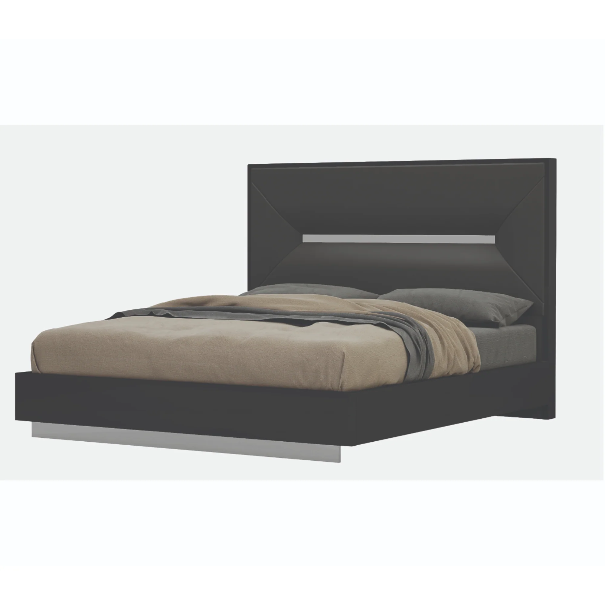 Cypress 6 Pcs Bedroom Set in Black - Image 2