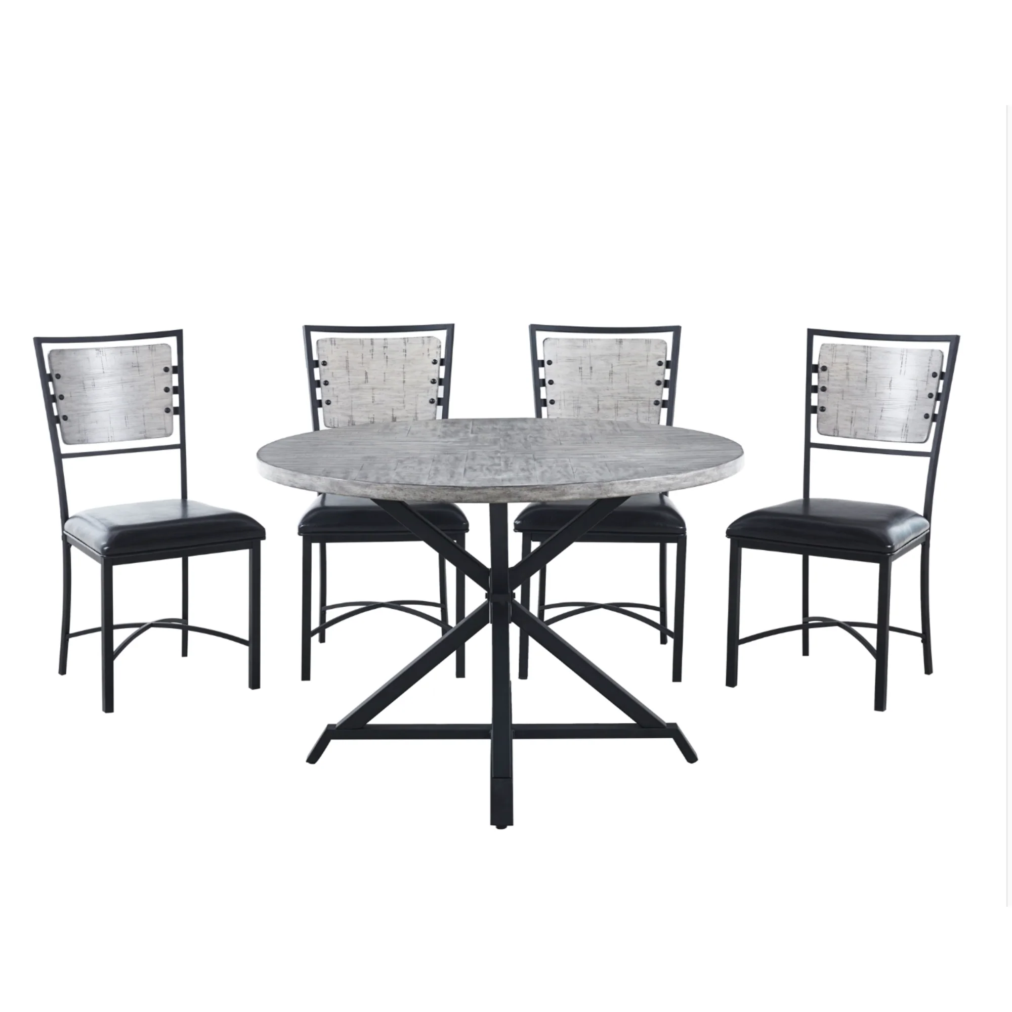 Fideo Round Dining Set 5606GY - Image 3