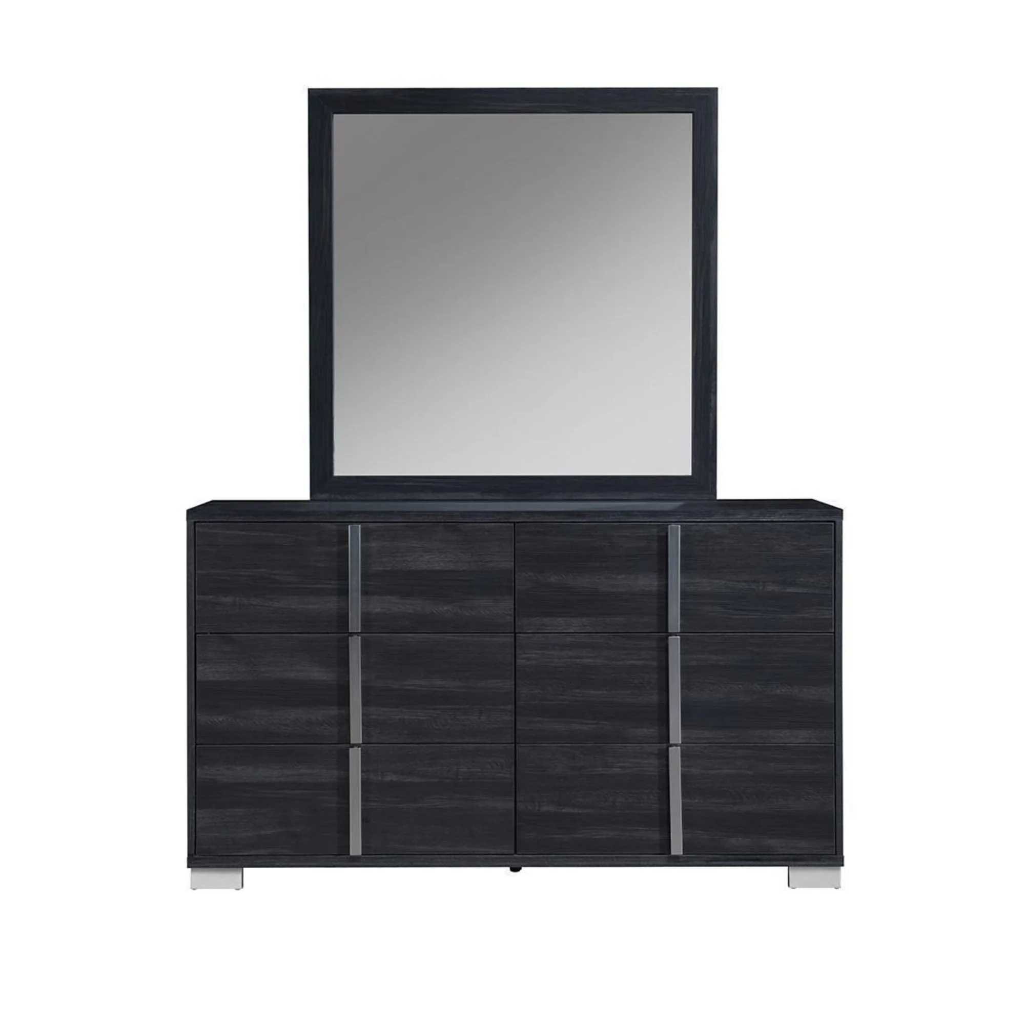 Freya 6 PC Bedroom Set in Grey - Image 2