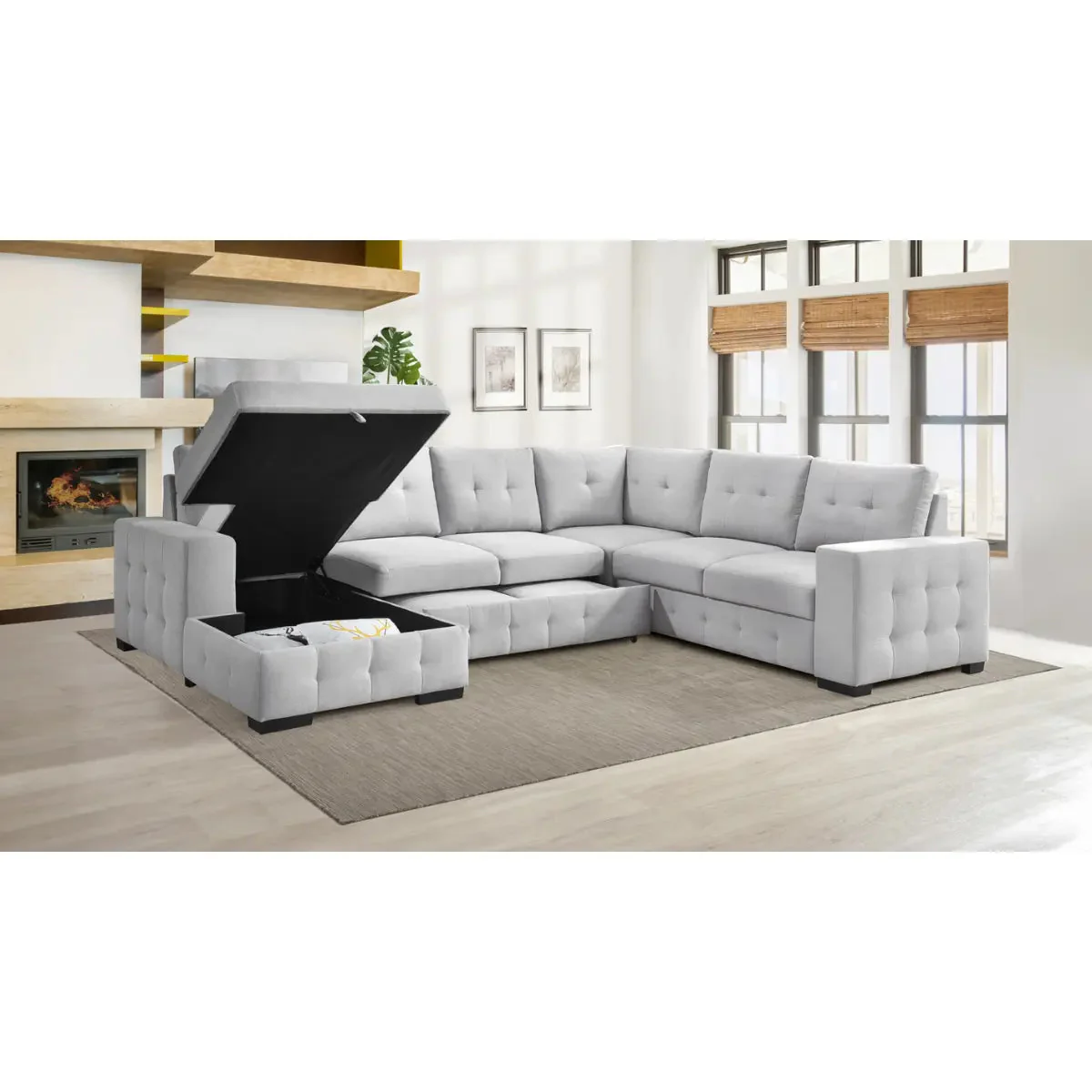 Geneva 4Pc Sectional 99023GYSS - Image 2