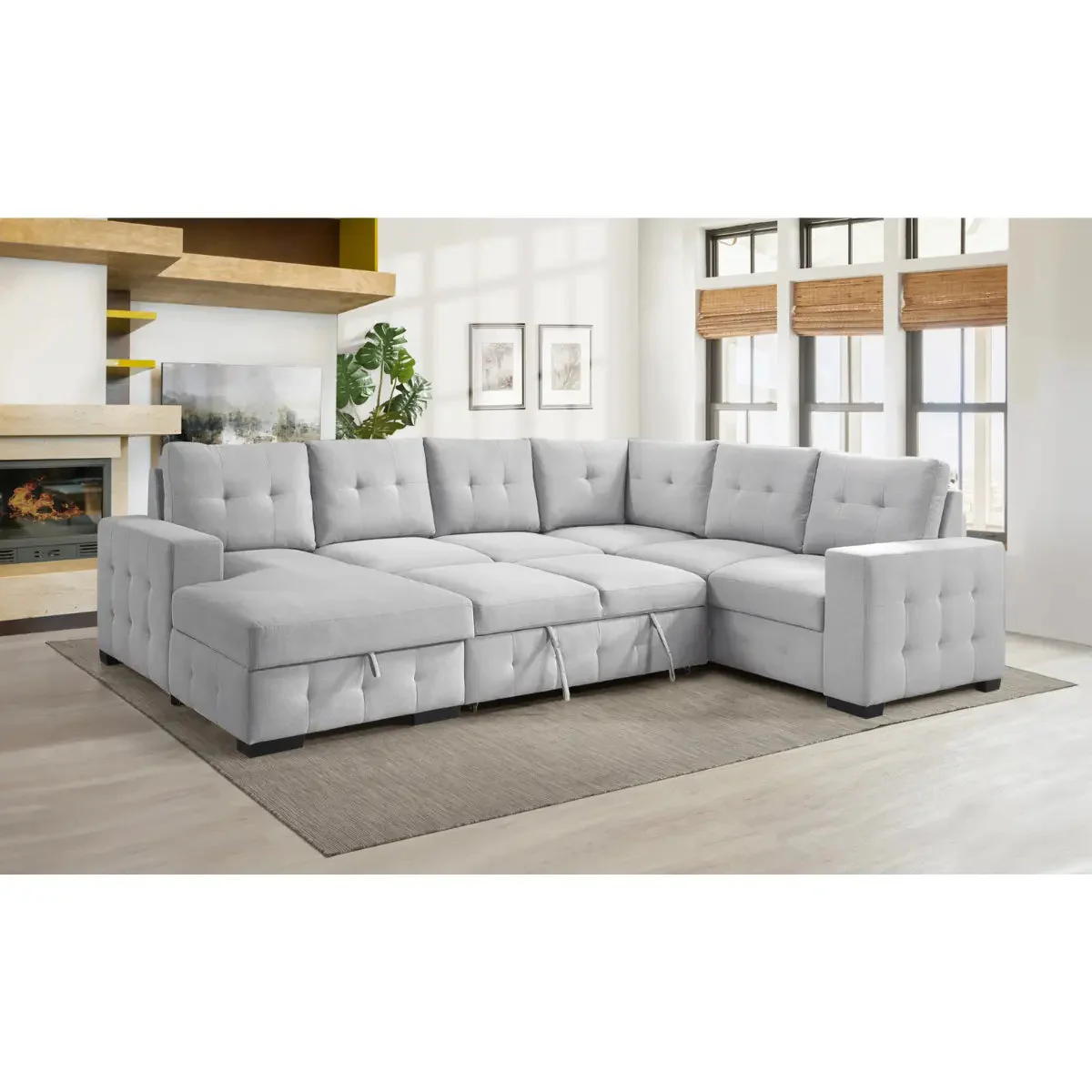 Geneva 4Pc Sectional 99023GYSS - Image 4