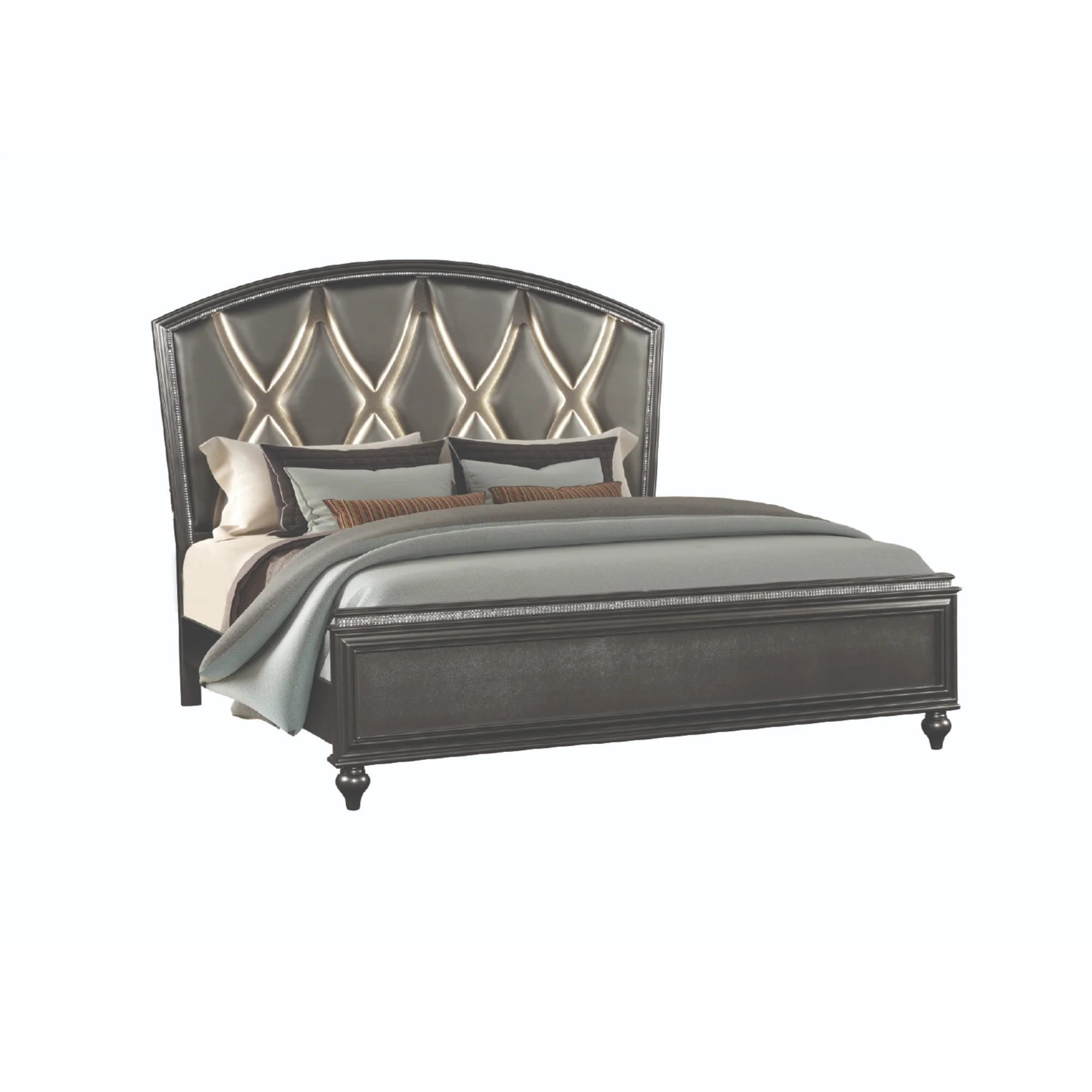 Ginger Bedroom Set in Gun Metal - Image 2