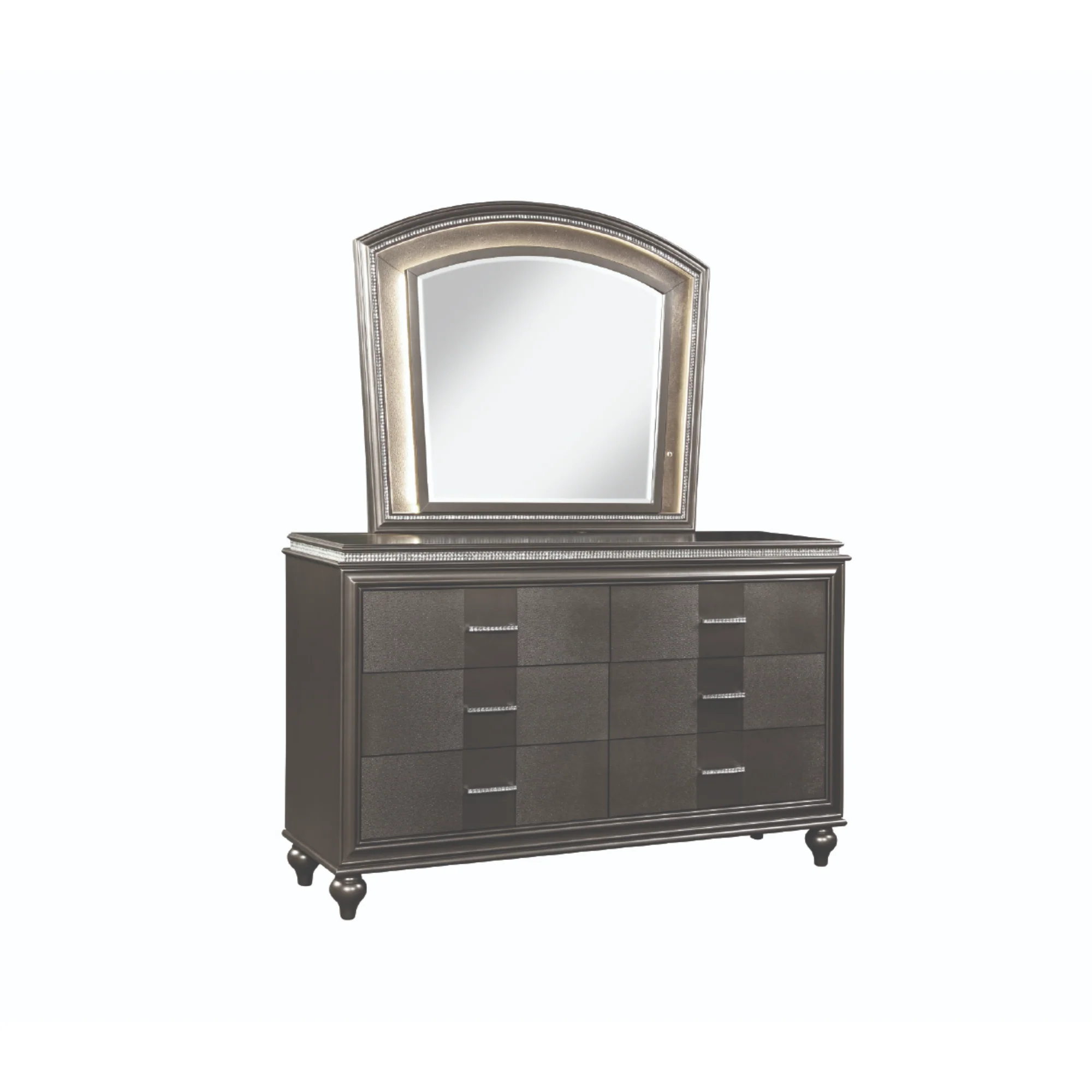 Ginger Bedroom Set in Gun Metal - Image 3