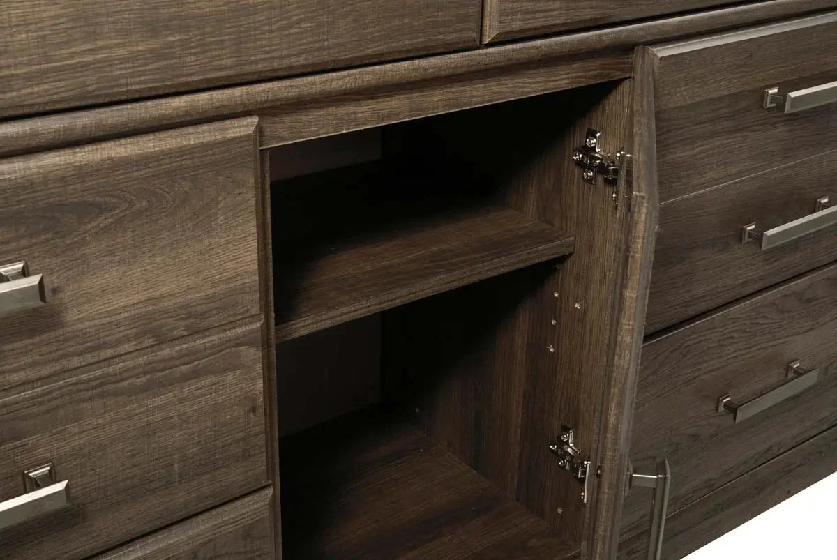 Juararo Juararo Six Drawer Dresser & Mirror B51-31-26 - Image 7