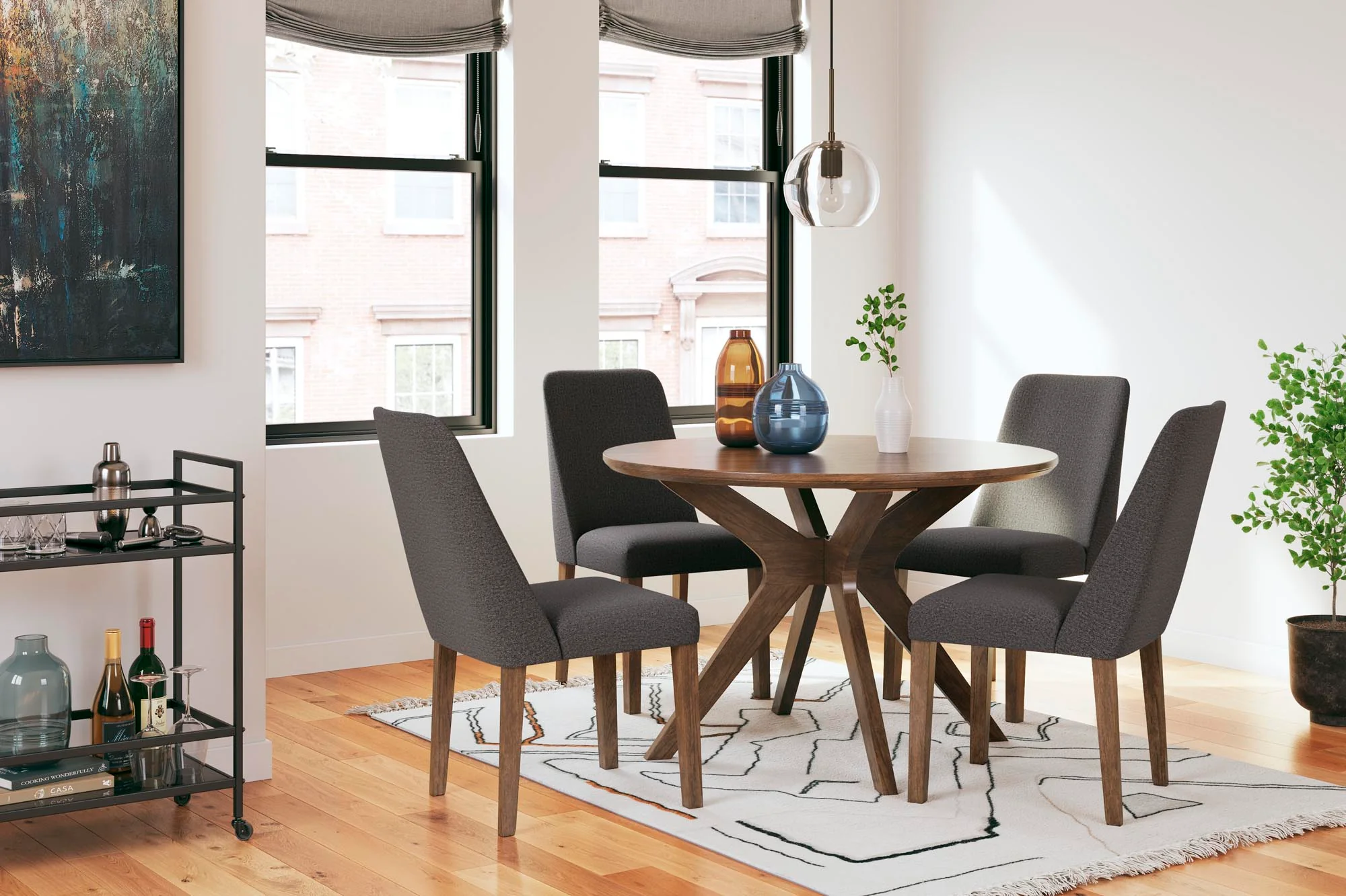 Lyncott Dining Table and 4 Chairs D615 - Image 10