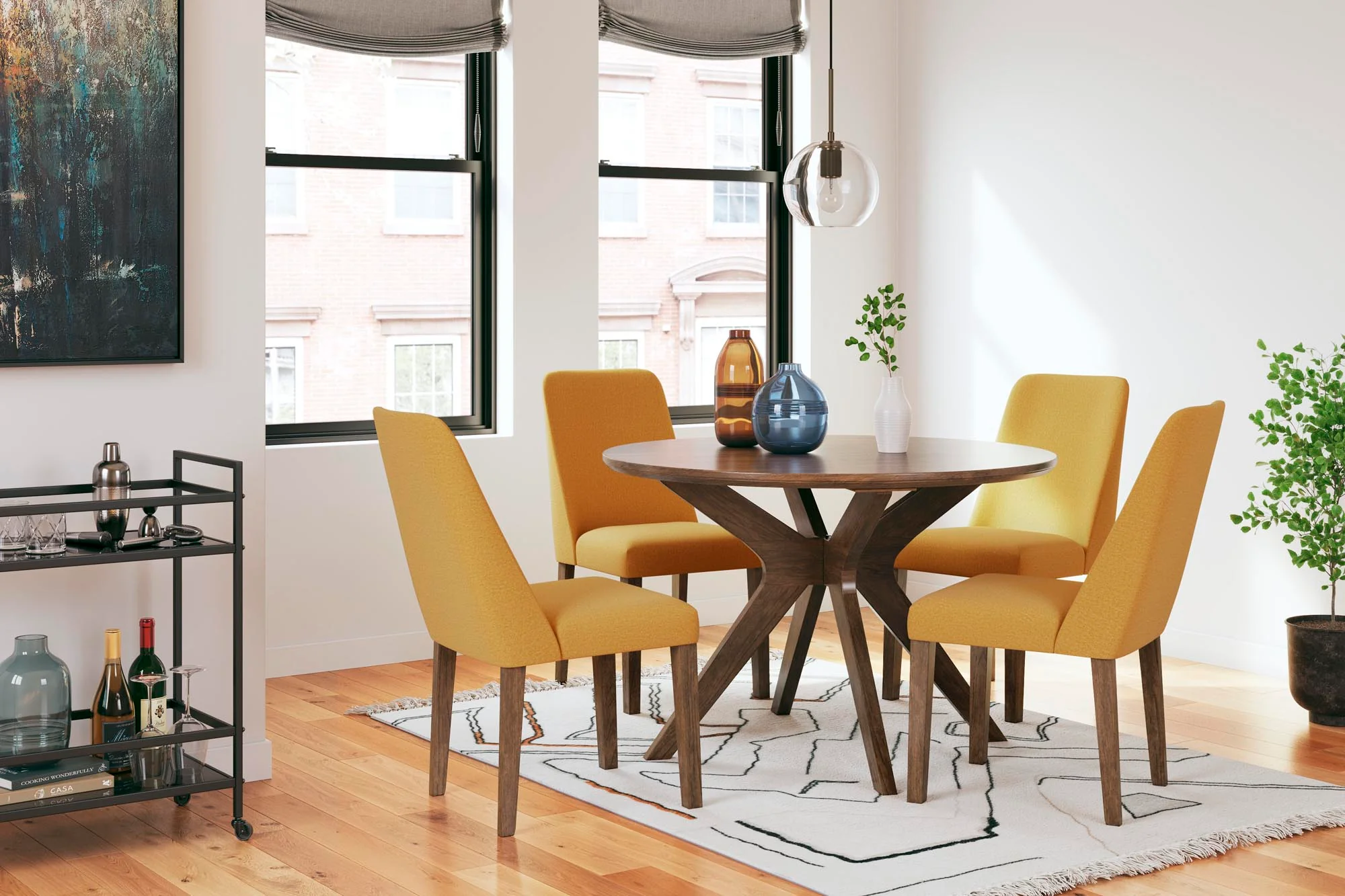 Lyncott Dining Table and 4 Chairs D615 - Image 12