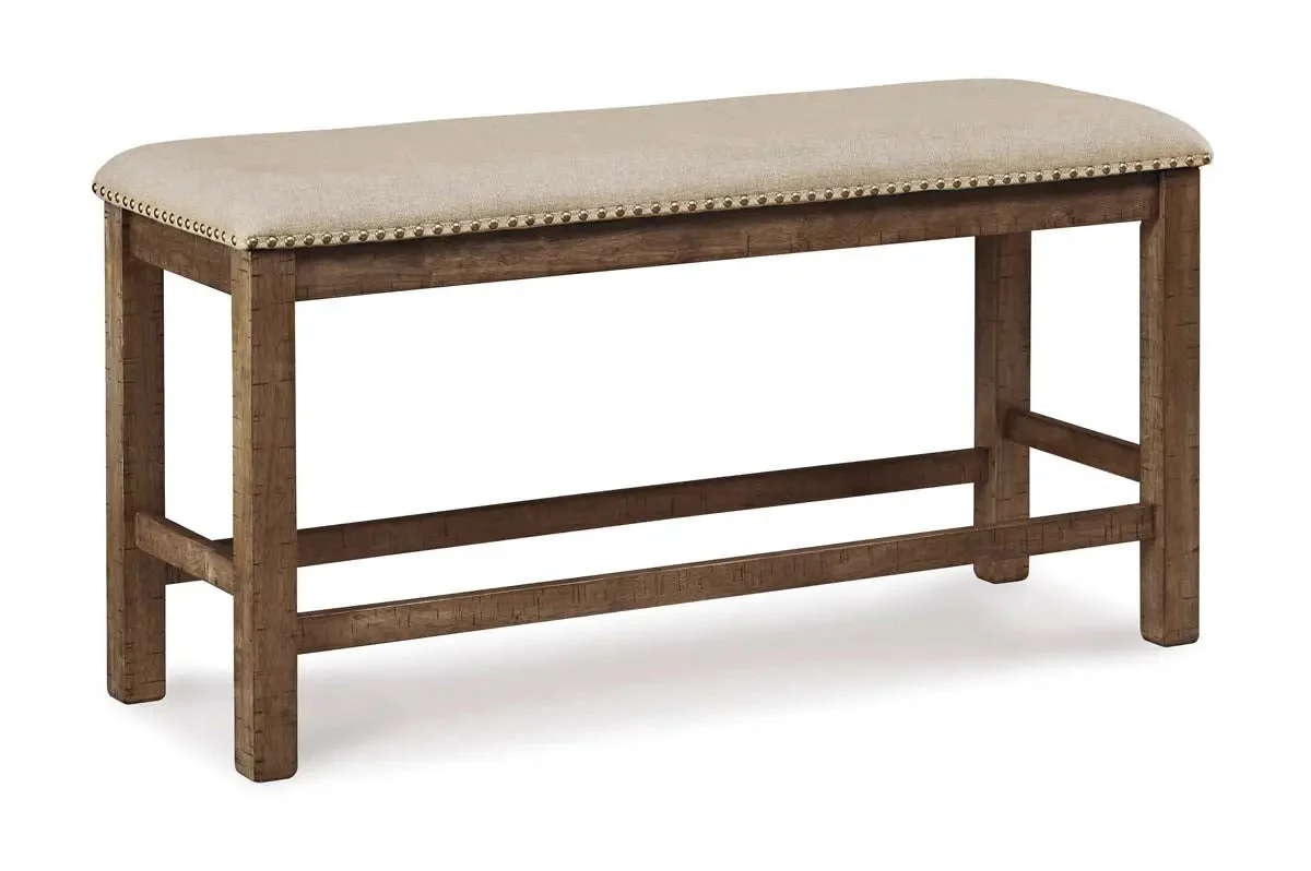 Moriville 6 Pc Counter height Dining Set in Grayish Brown - Image 3