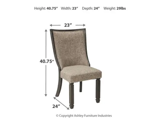 Tyler Creek 6 Pc Dining Set in Two-Tone with Arm Chairs - Image 20