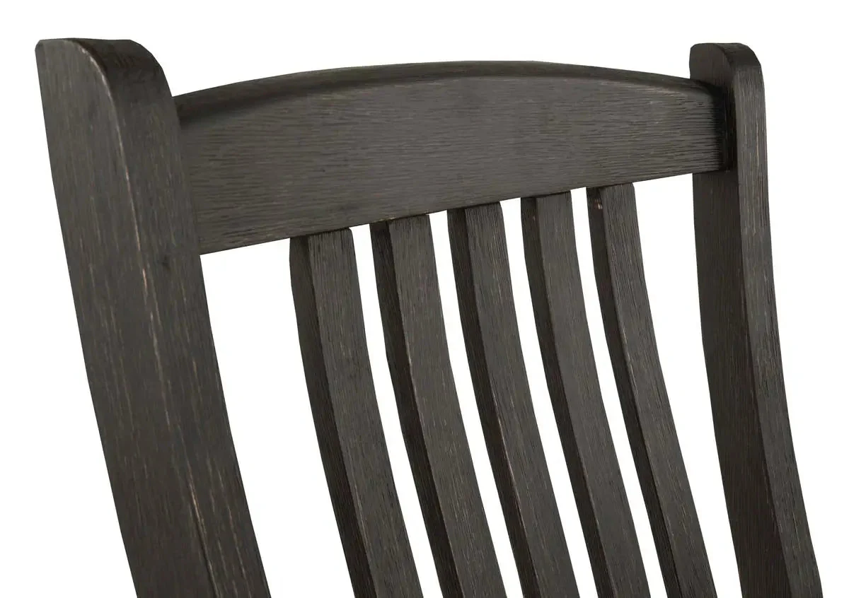 Tyler Creek 6 Pc Dining Set in Two-Tone Black & Grey - Image 8