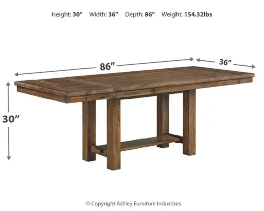 Moriville 6 Pc Dining Set in Grayish Brown - Image 19