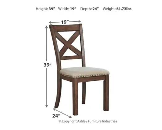 Moriville 6 Pc Dining Set in Grayish Brown - Image 21