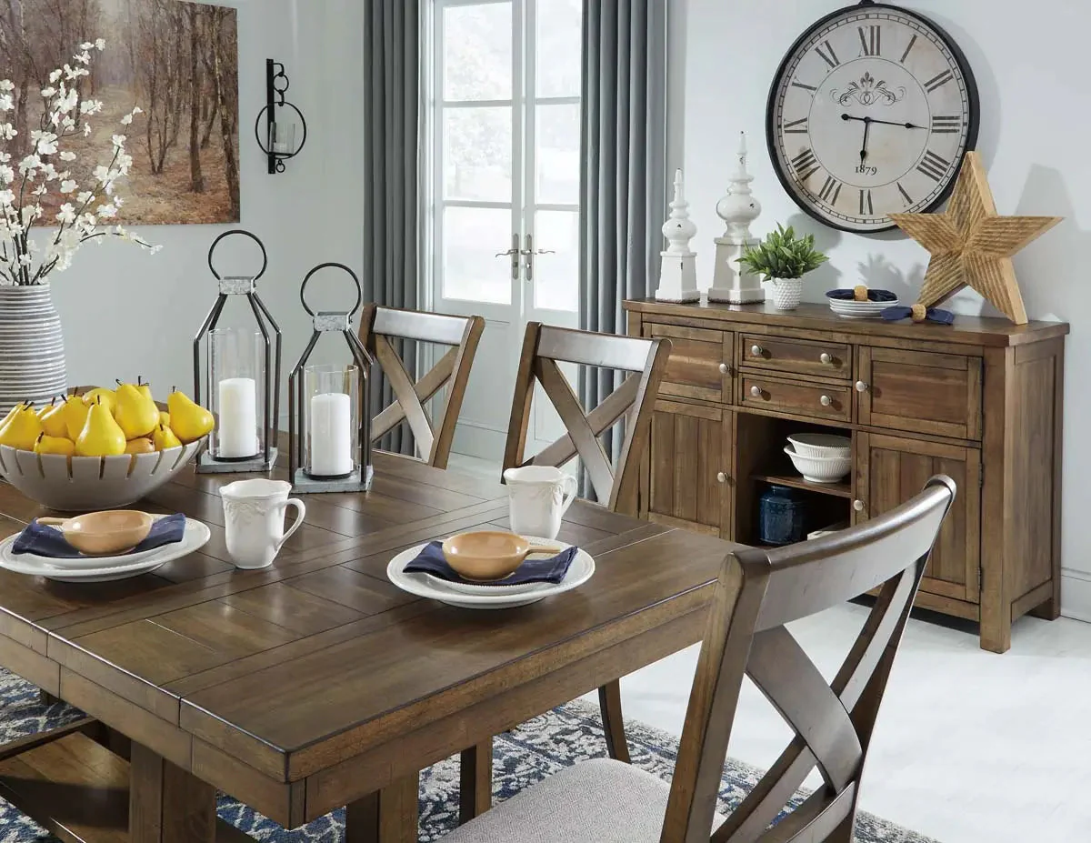 Moriville 6 Pc Dining Set in Grayish Brown - Image 7