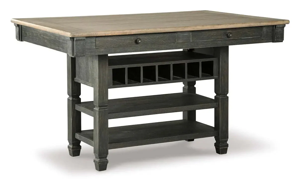 Tyler Creek 6 Pc Counter Height Dining Set in Black & Grey - Image 3