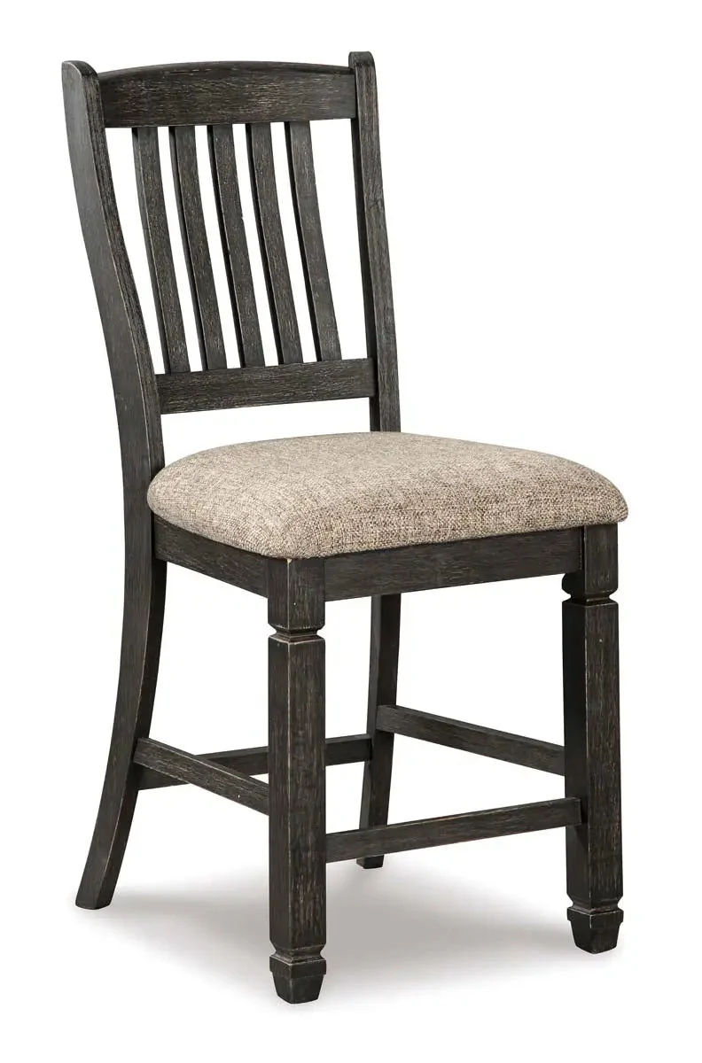 Tyler Creek 6 Pc Counter Height Dining Set in Black & Grey - Image 7
