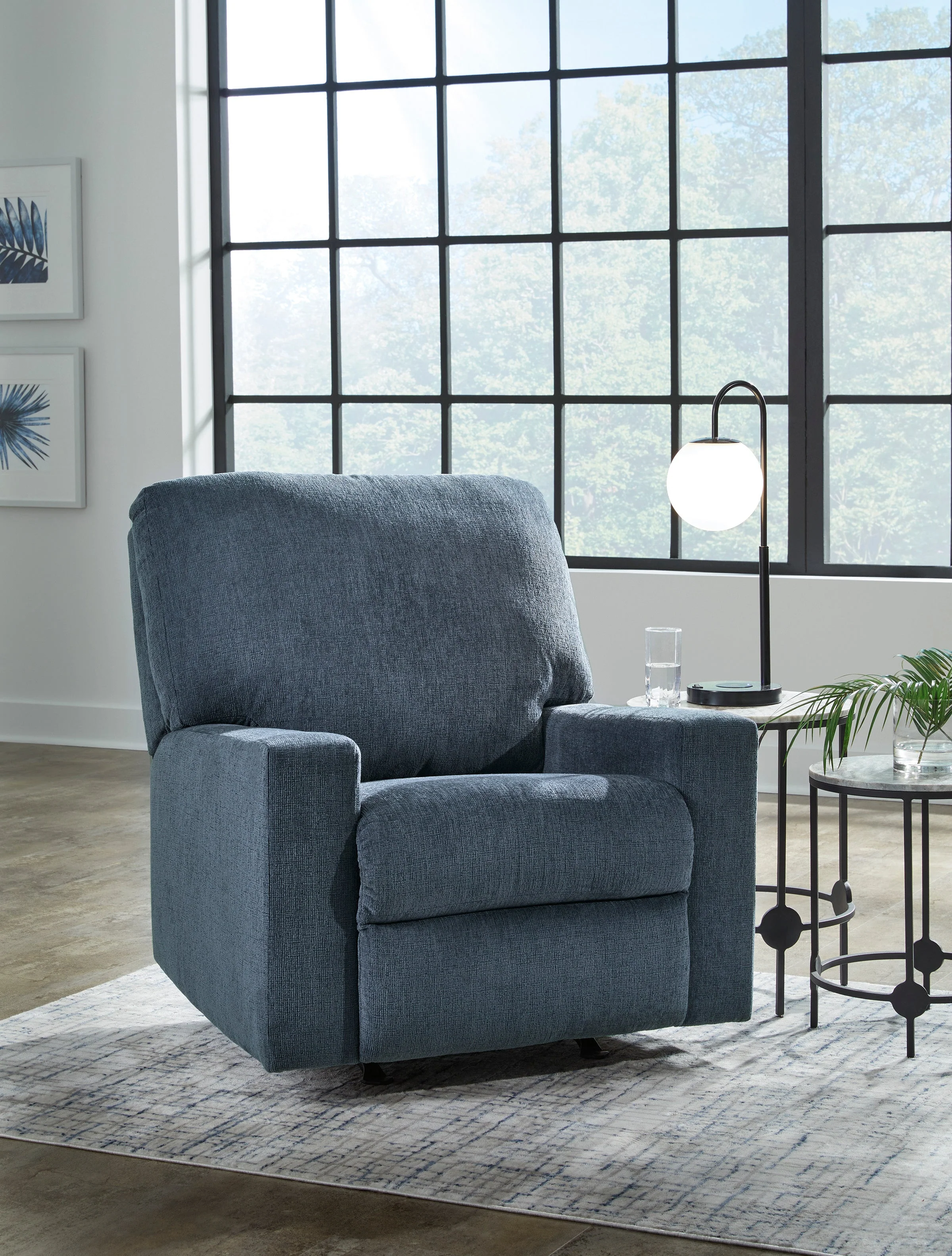 Rannis Rocker Recliner in Navy 5360425C