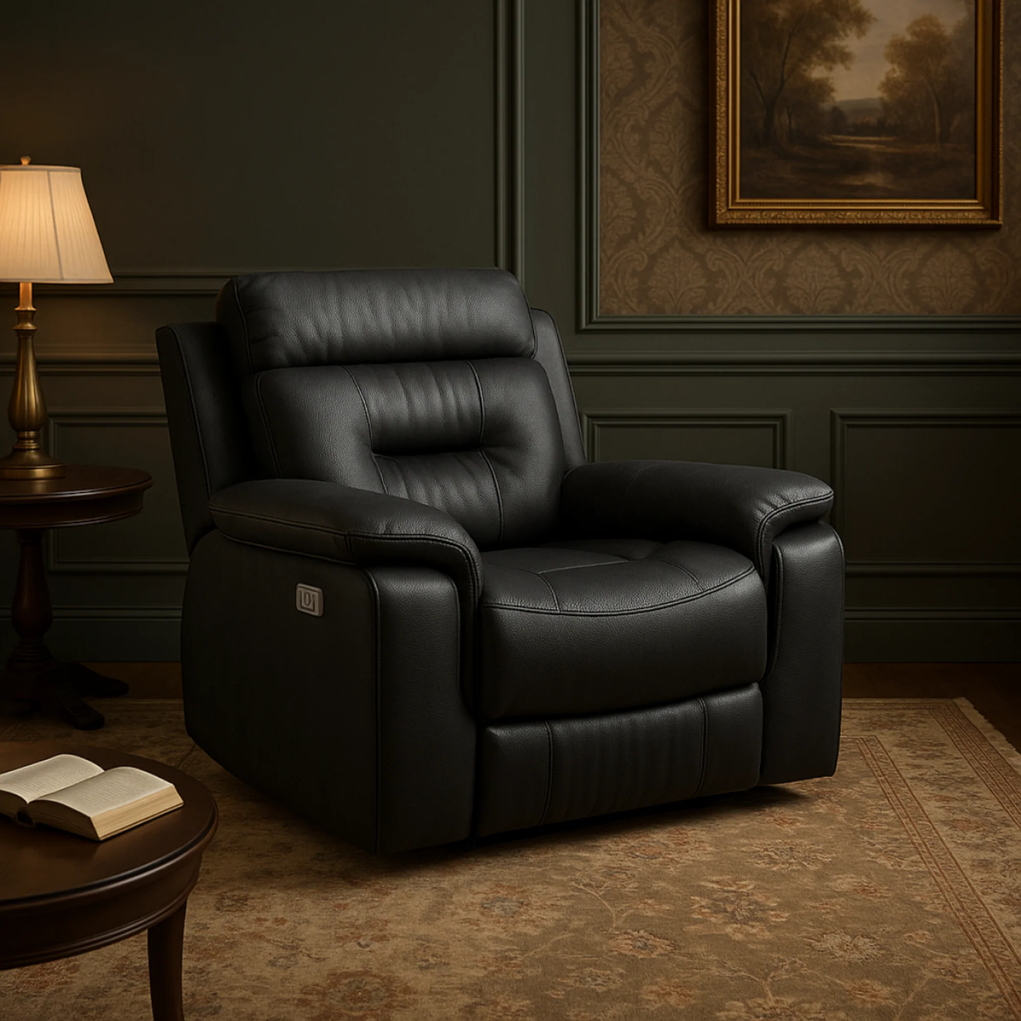 Recliner Chair in Black 434513 - Image 5