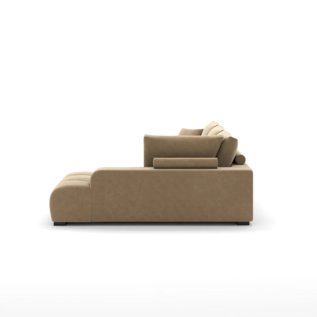RHF Sectional in Taupe - Image 3