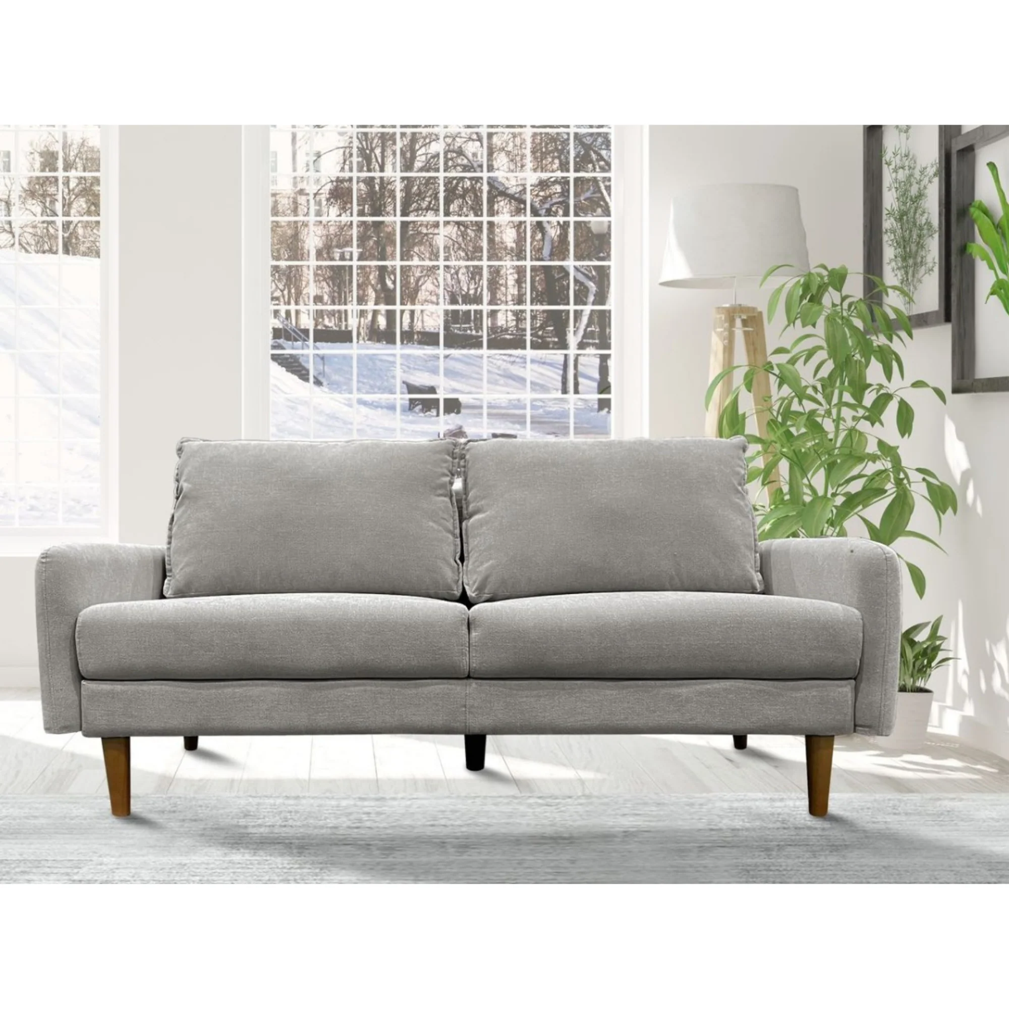 Seater Sofa in Dark  Grey 70993 - Image 4