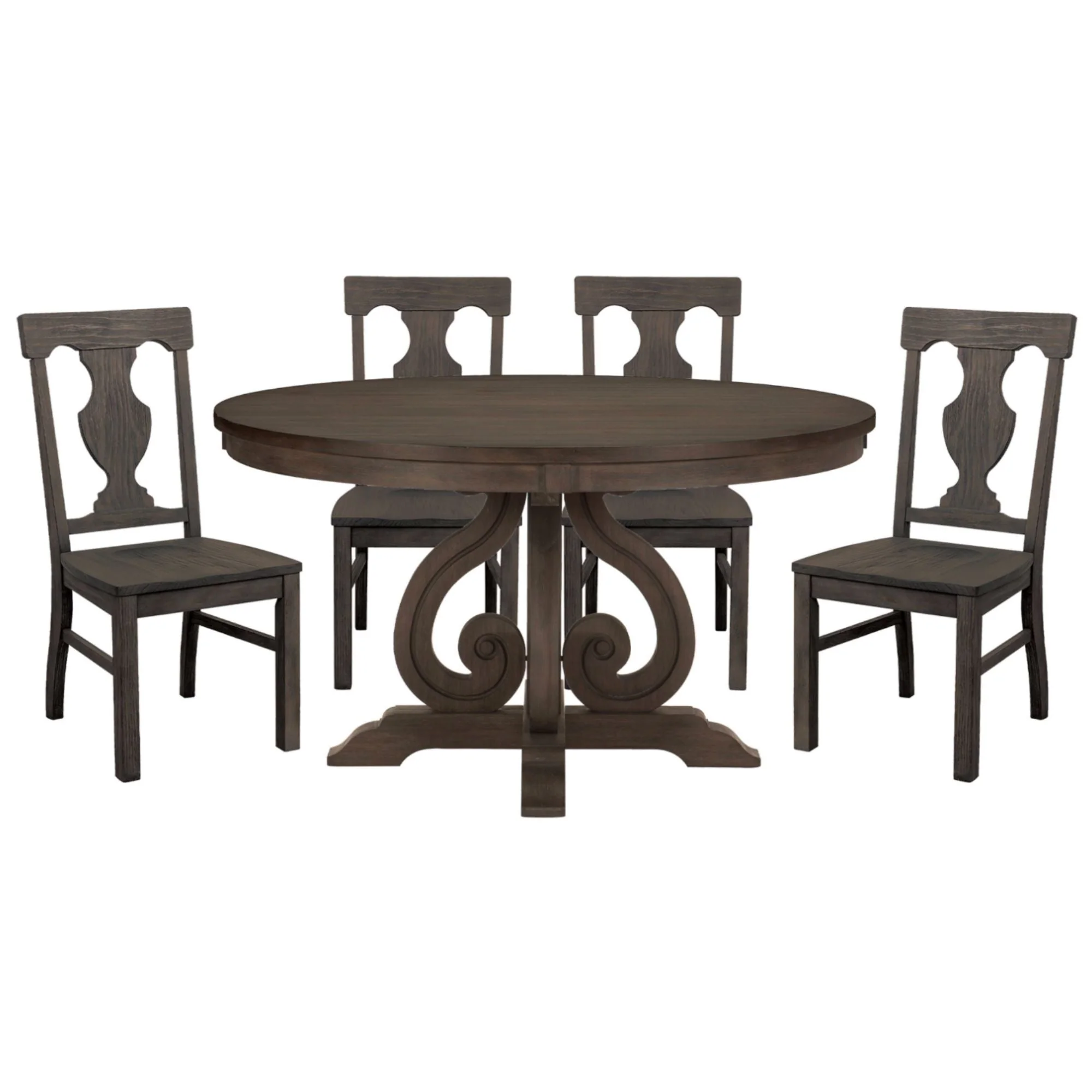 Toulon Round Dining Set 5438-54*5
