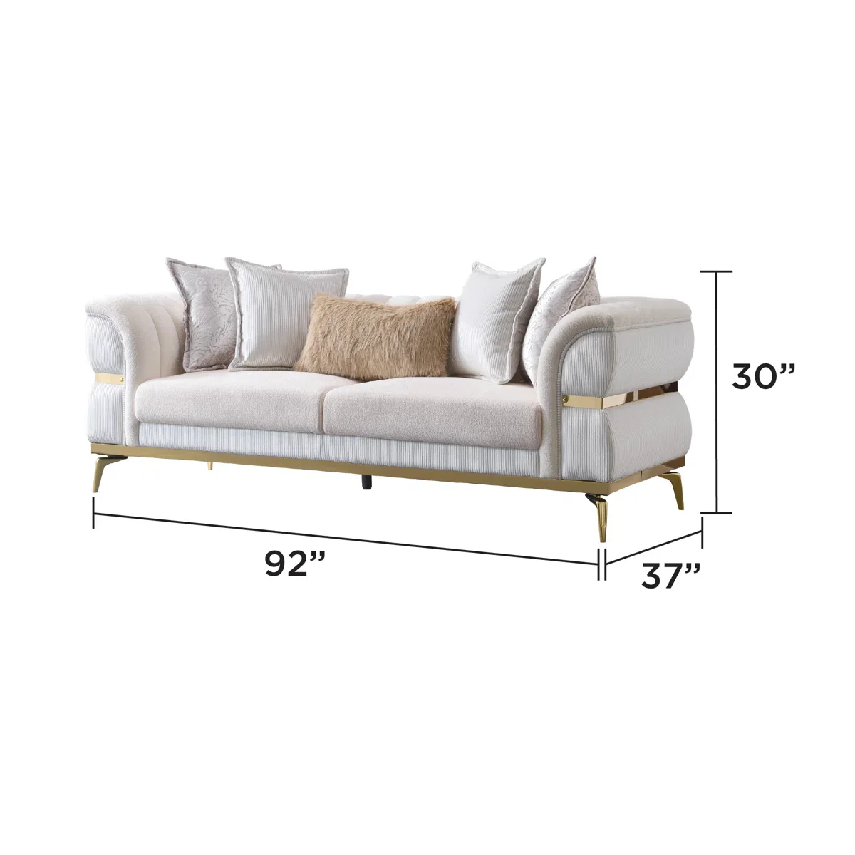 Juno Sofa and Loveseat Set Turkish Style - Image 3