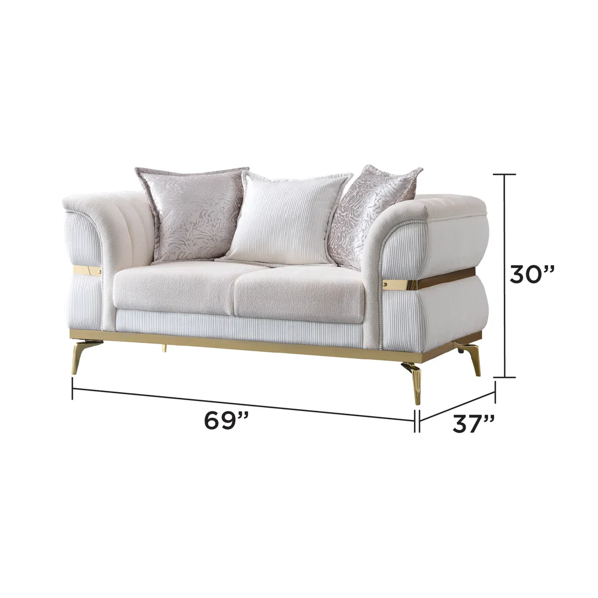 Juno Sofa and Loveseat Set Turkish Style - Image 7