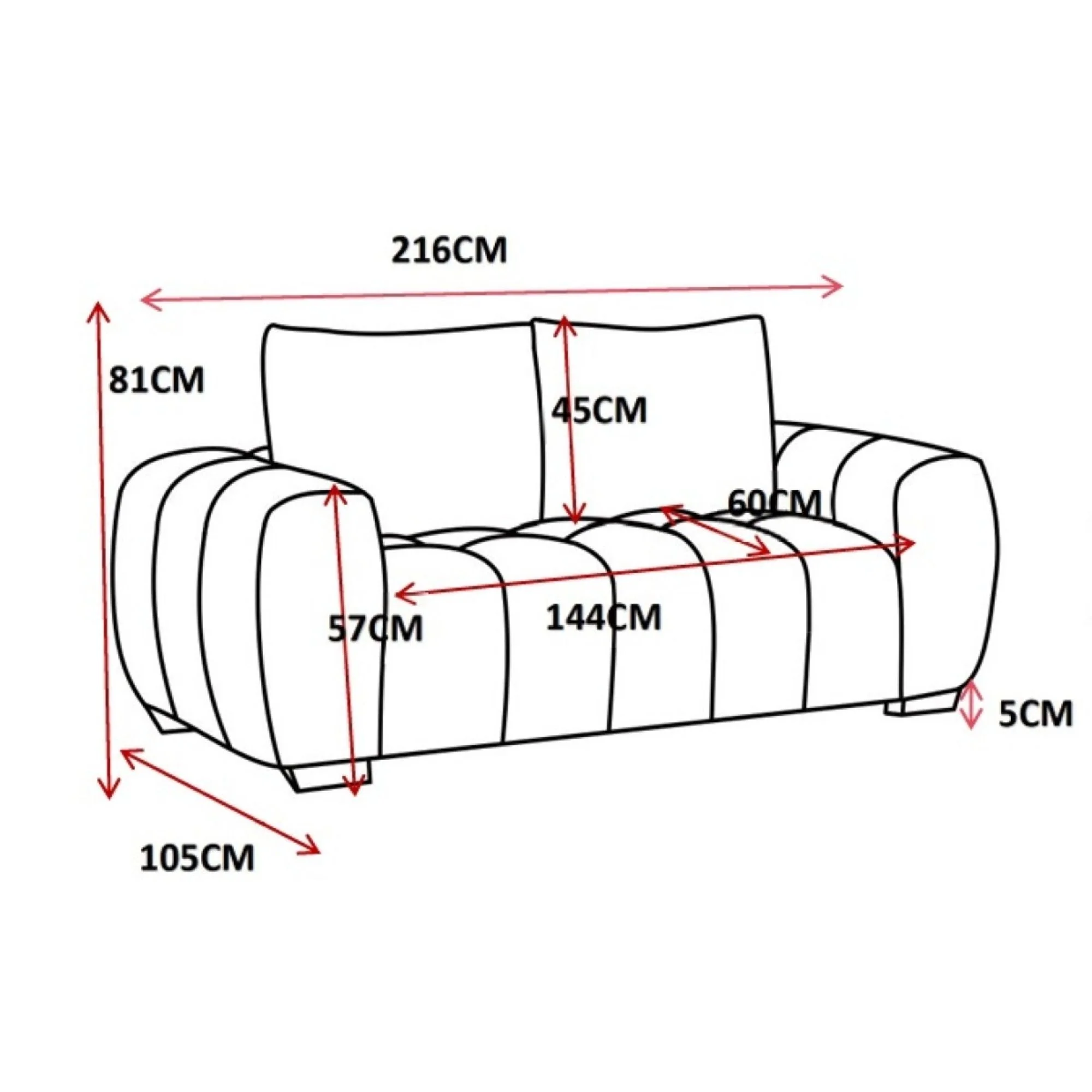 Zara Collection Sofa in Green - Image 3