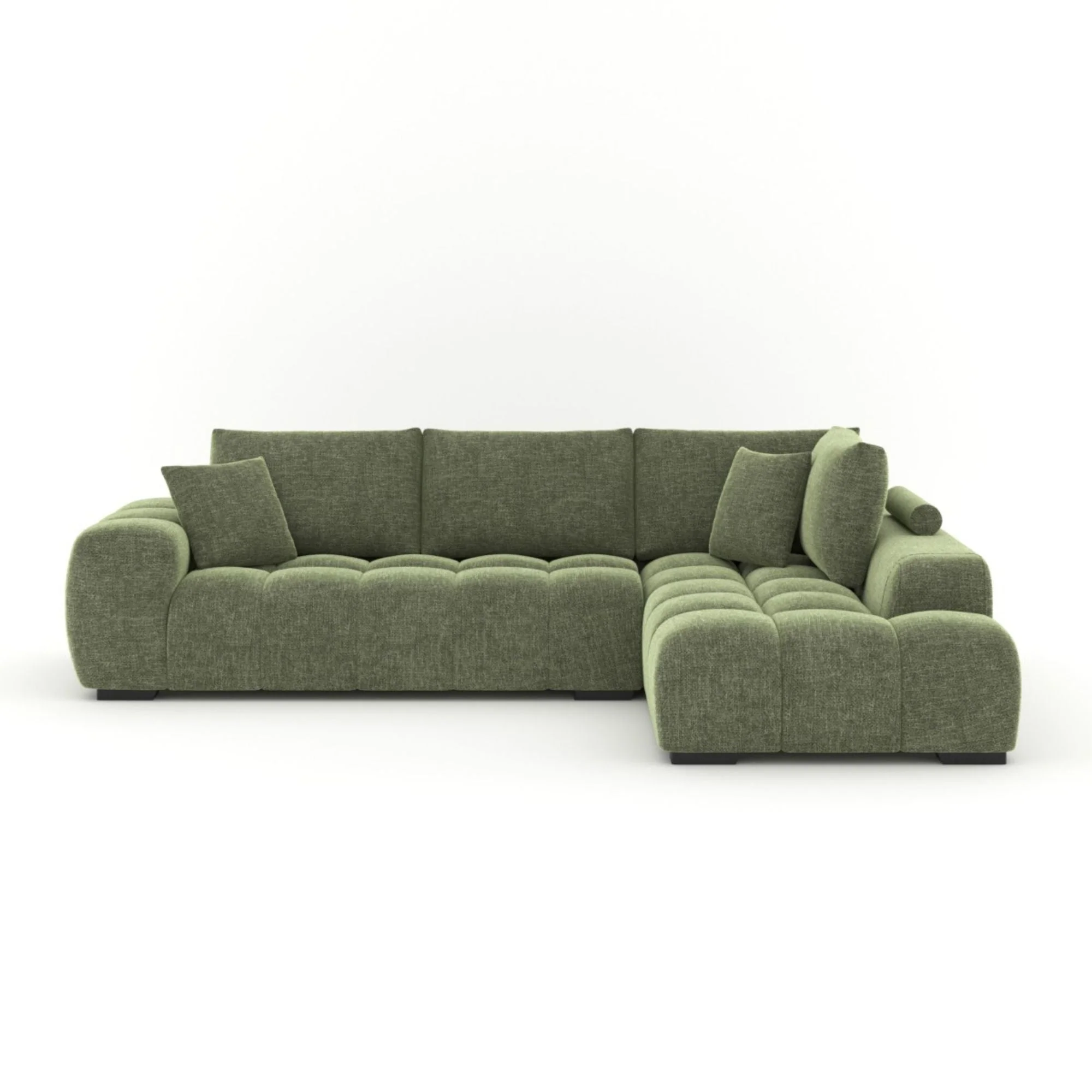 Zara RHF Sectional in Green