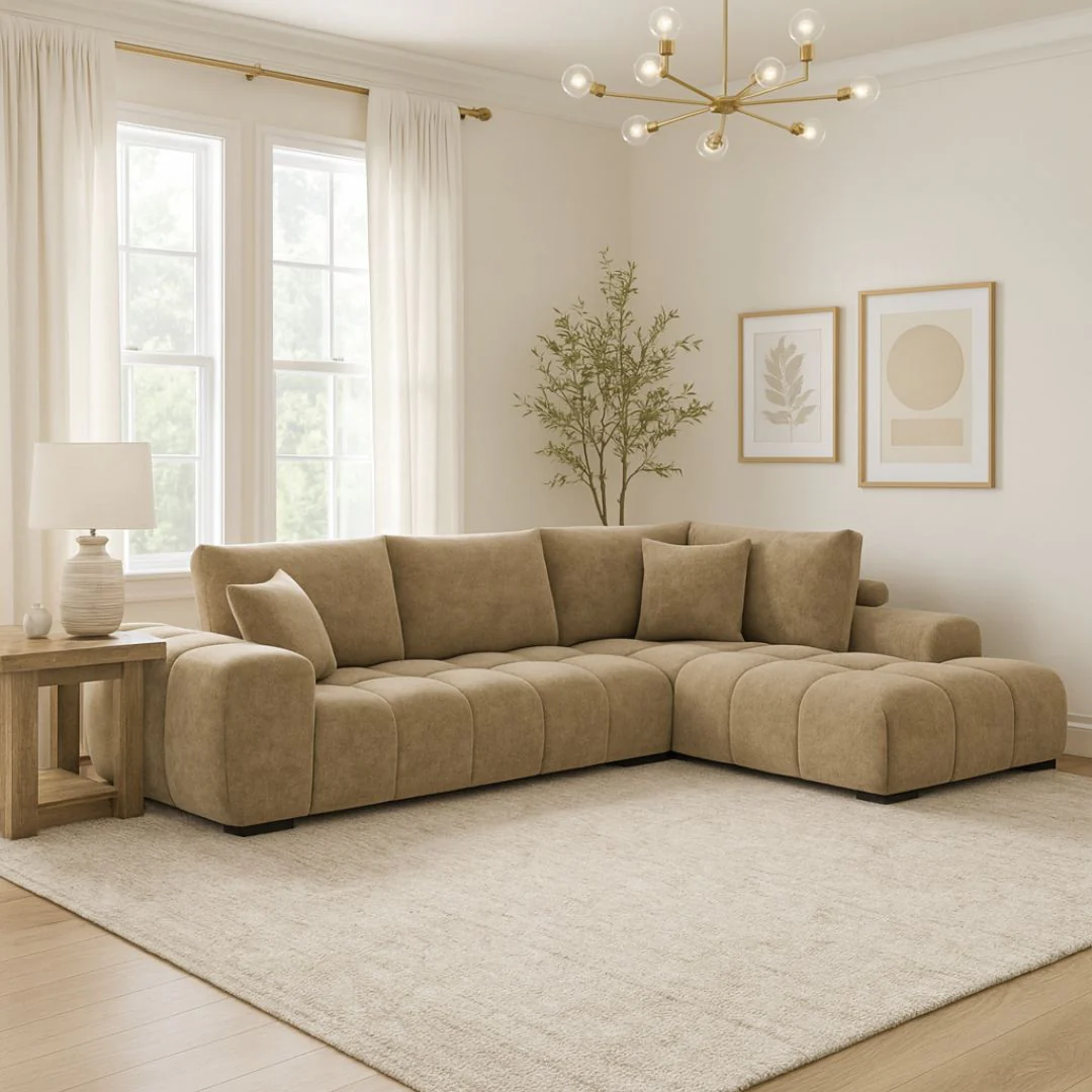 Zara RHF Sectional in Taupe - Image 2